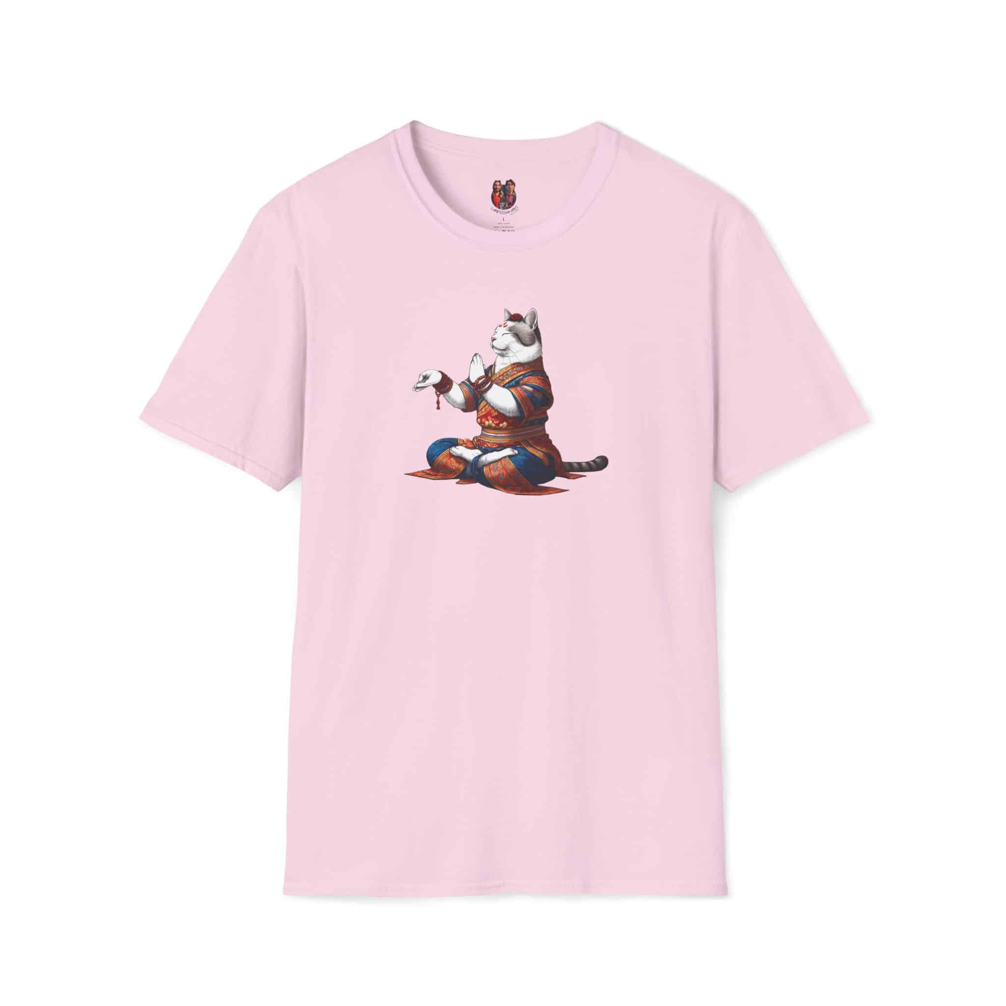 Funny tshirt Cat graphic Tee yoga cat vintage clothing meditation buddha mindfulness outfit - Image 30