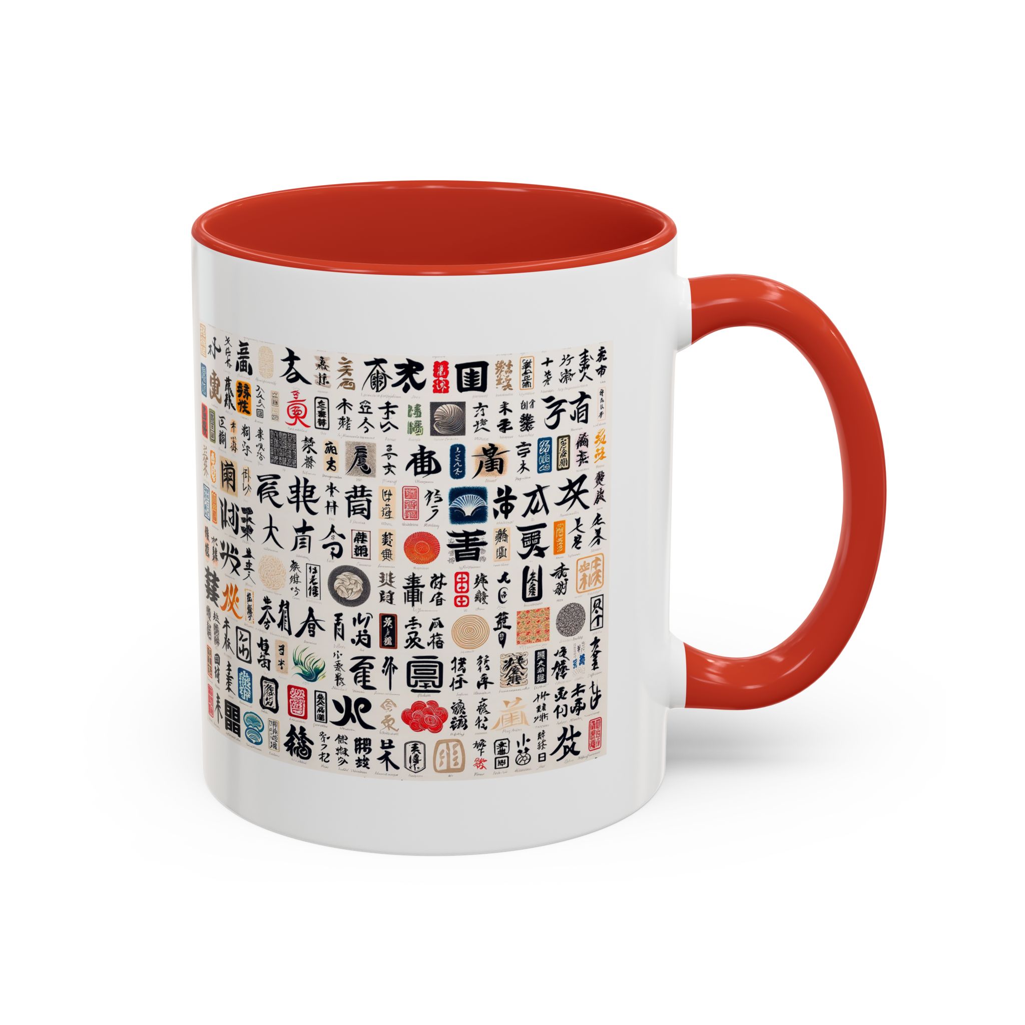 Coffee Mug calligraphy Japan Cup tea lover gift for her cute mug office accessory japan design - Imagen 13