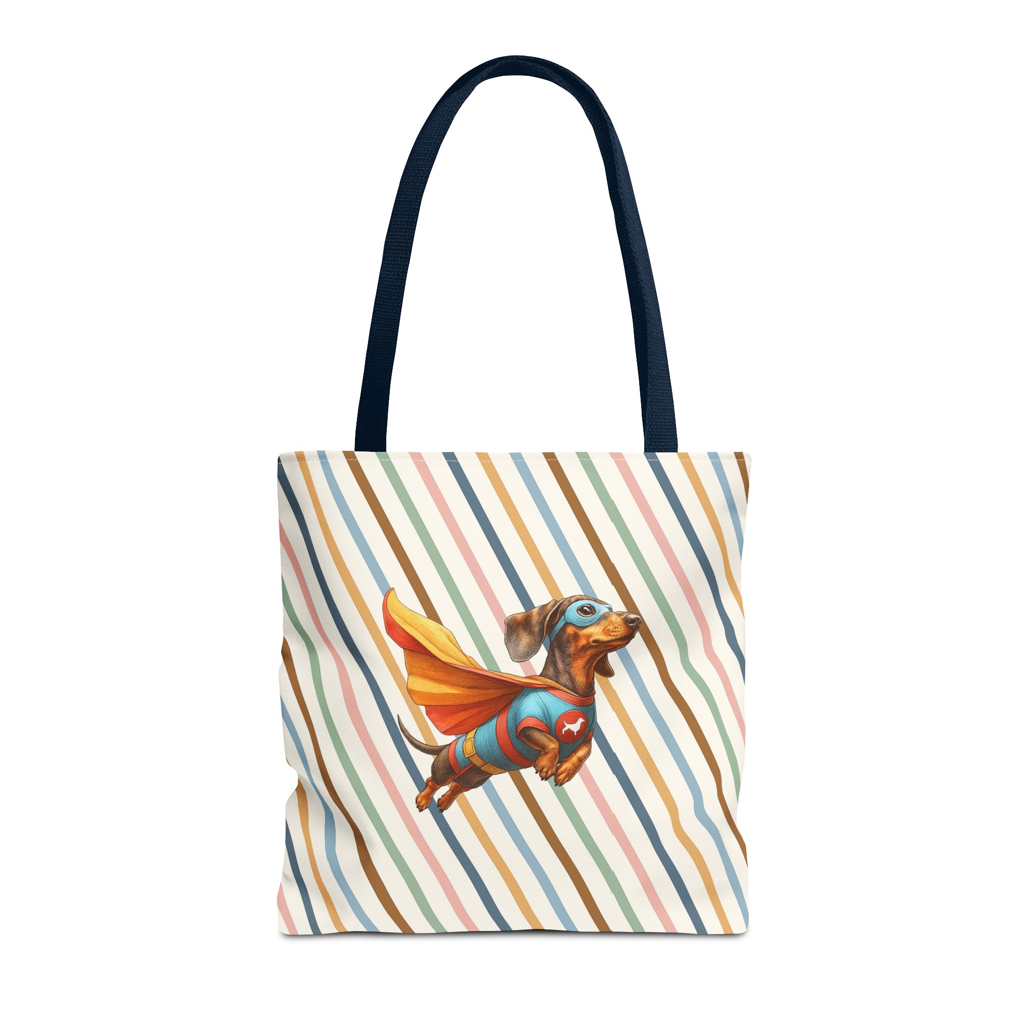 Funny canva tote bag Superhero cute tote bag dachshund super hero shoulder bag fantasy gift dog purse - Image 27