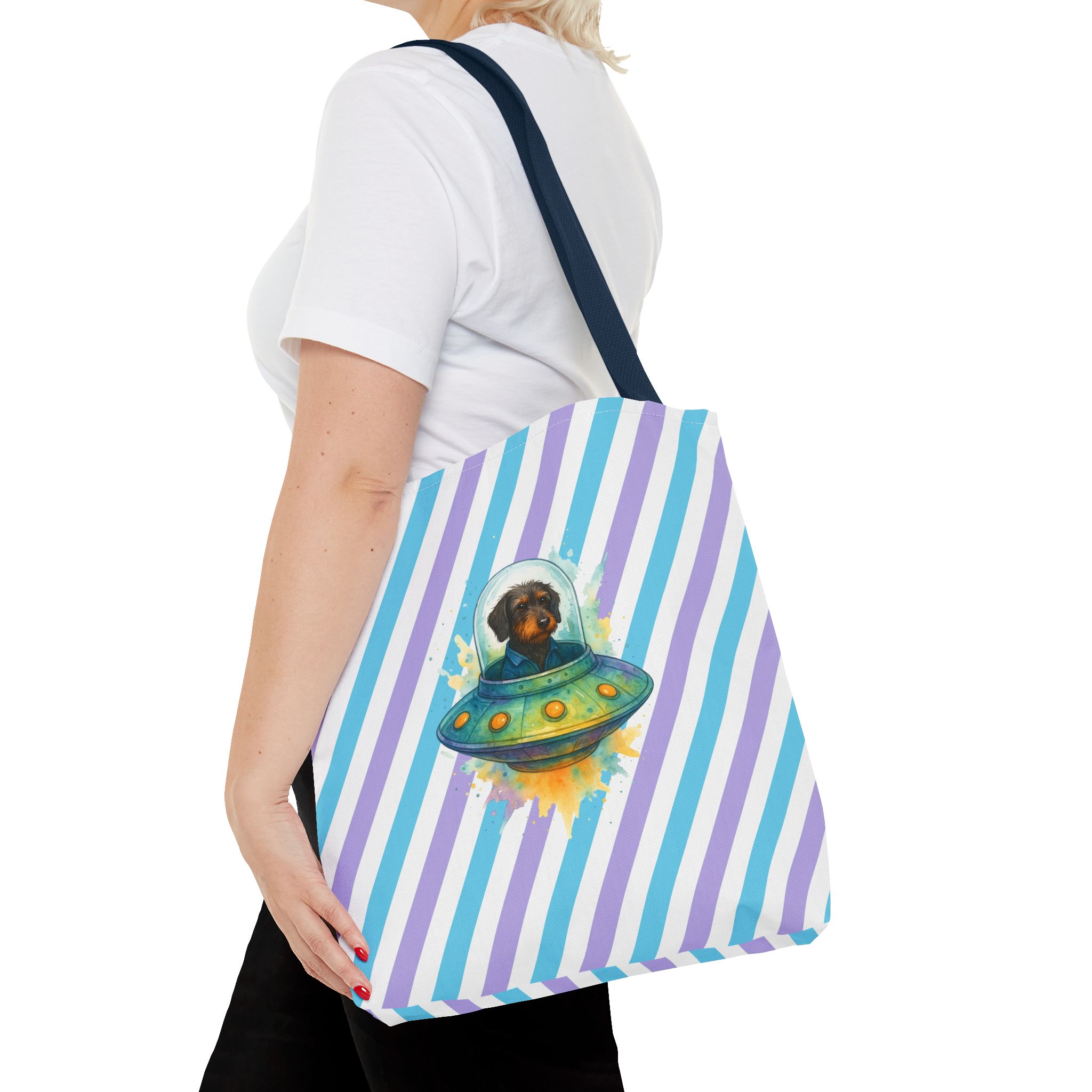 Dog Canvas Tote bag funny outerspace Bag astronaut pet lover cool gift clothing shoulder bag purse retro Handbag unique - Image 28