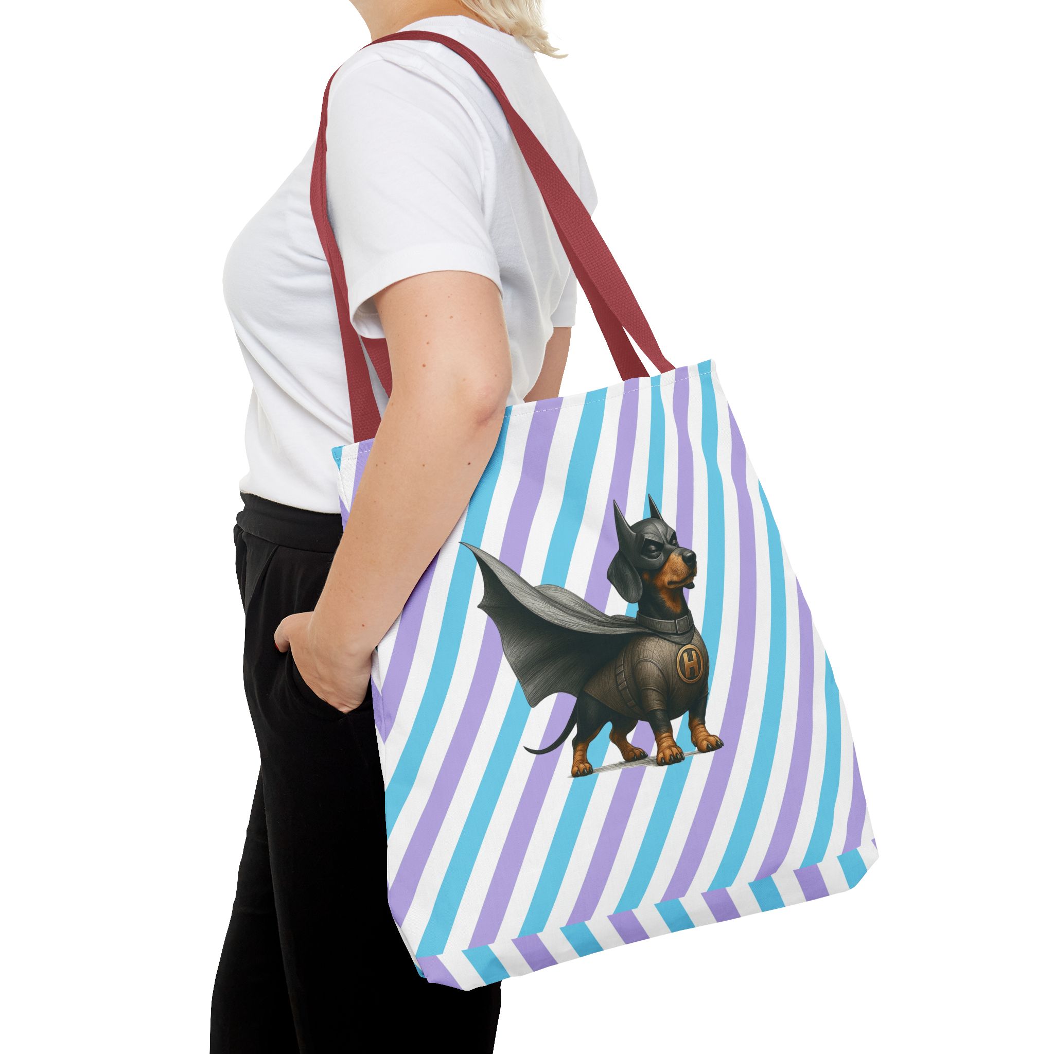 Superhero tote bag funny dog tote bag puppy vintage shoulder bag pet gift fantasy handbag dog purse - Image 12