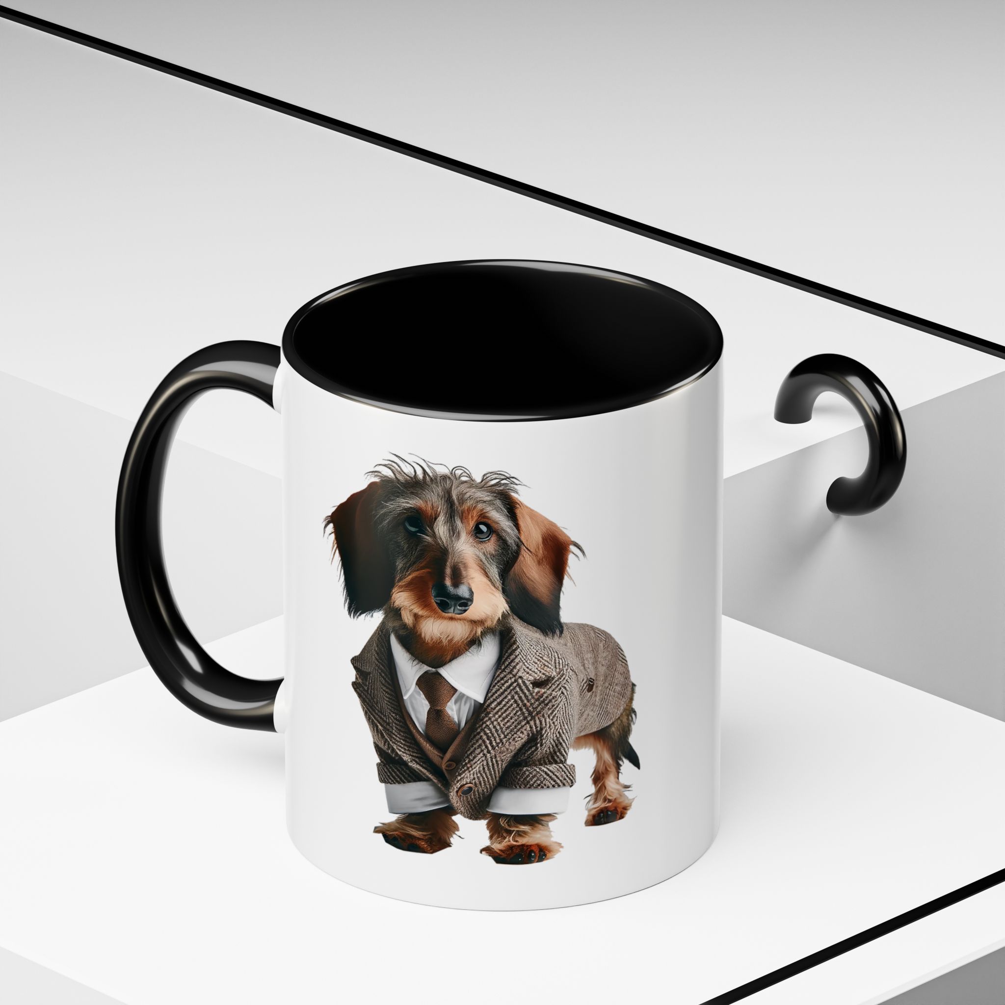 Office mug Dachshund coffee Cup Dog love gift for her unique mug boho tea cup puppy design pet accessory - Image 4