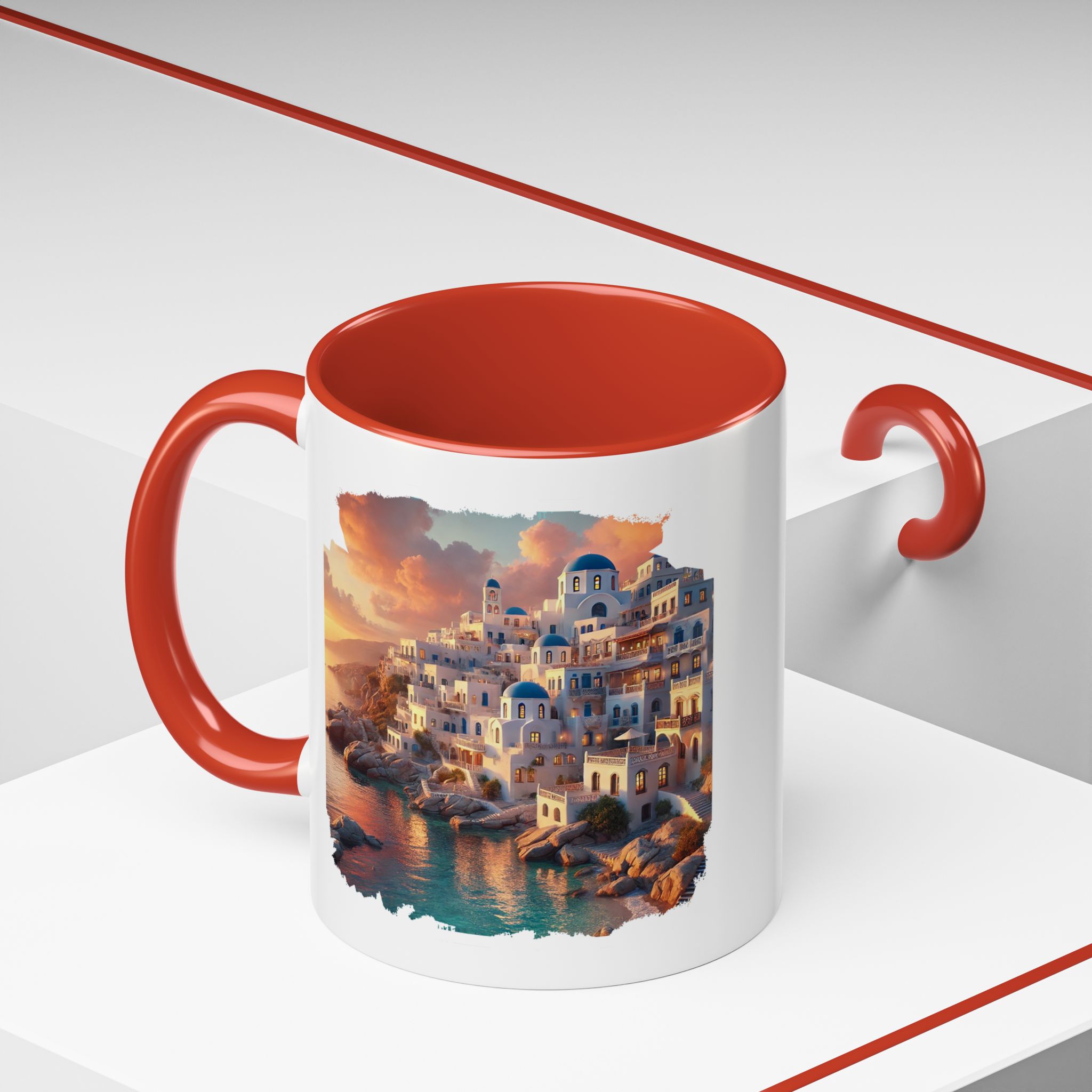 Office mug landscape Santorini caldera office mug nature print greece boho gift coffee cup tea accessory unique - Image 20