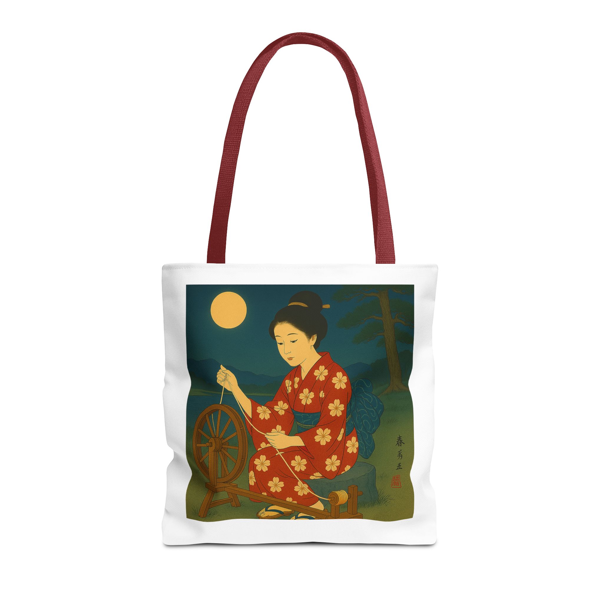 Japan shopping bag retro artistic illustration with unique graphics - Image 9