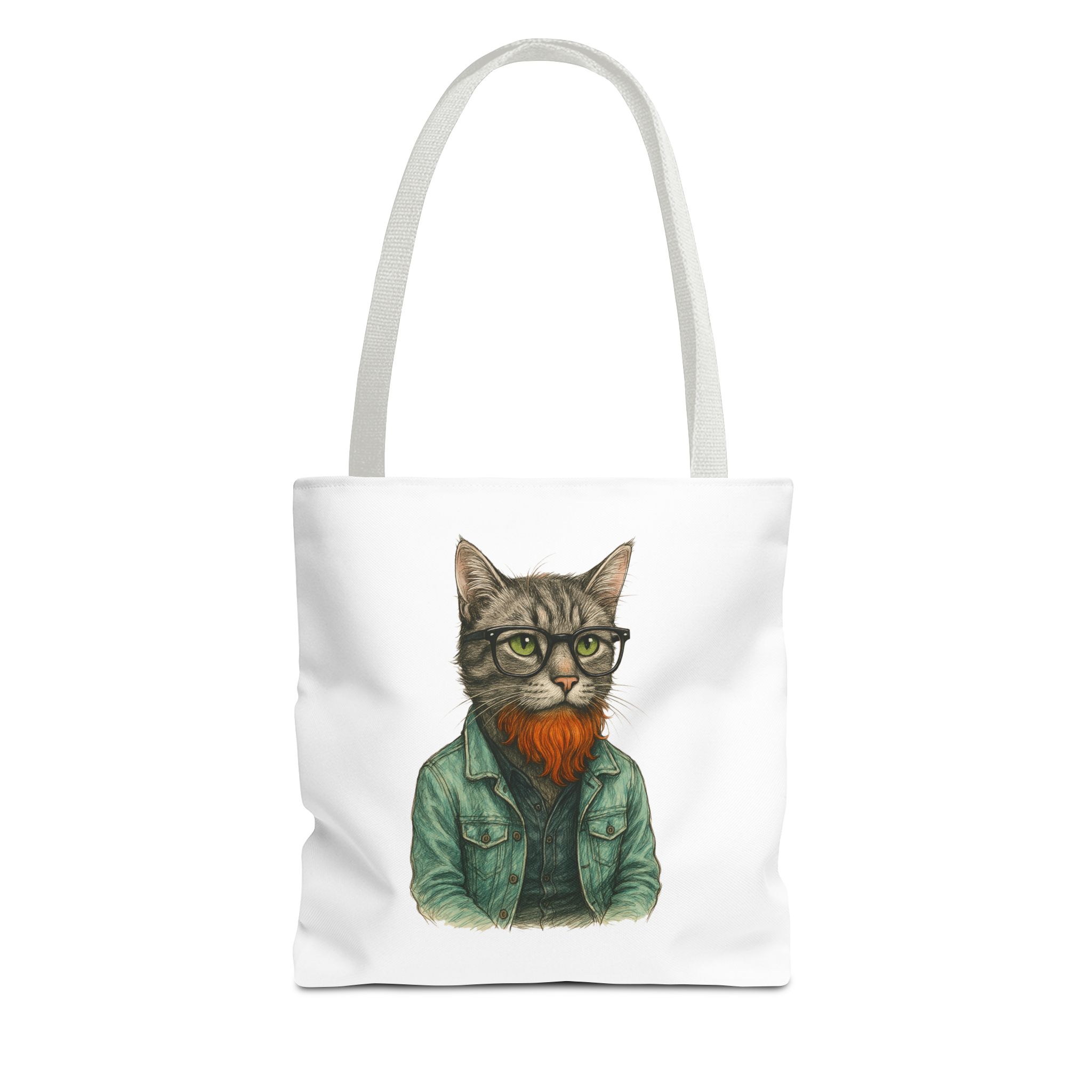Hipster Cat tote bag – Kitty Tote bag – Boho Cat purse hipster print - Image 13