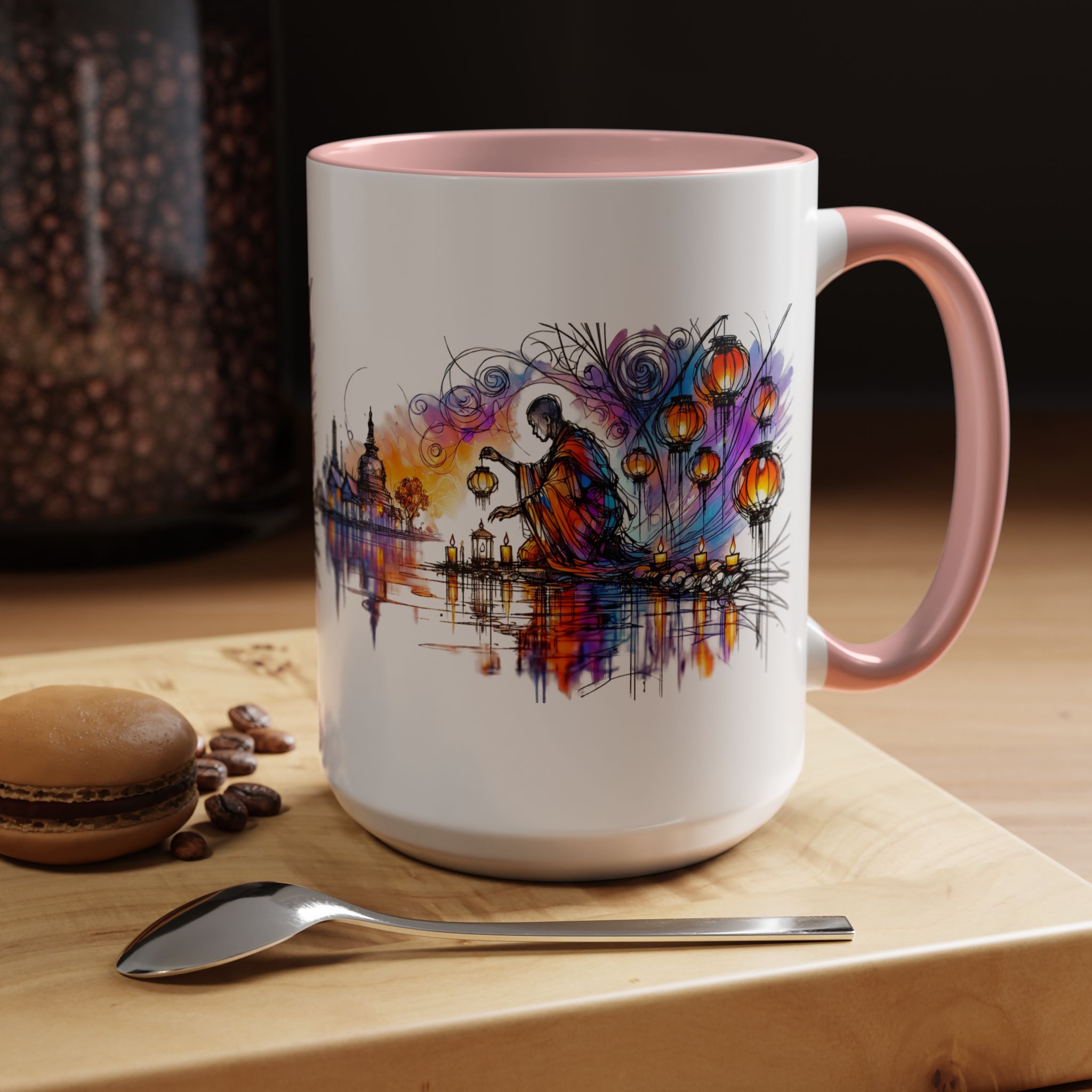 Office mug Buddha coffee Cup yoga tea Mug coffee meditation accessory mindfulnss cool gift for her – Image 27