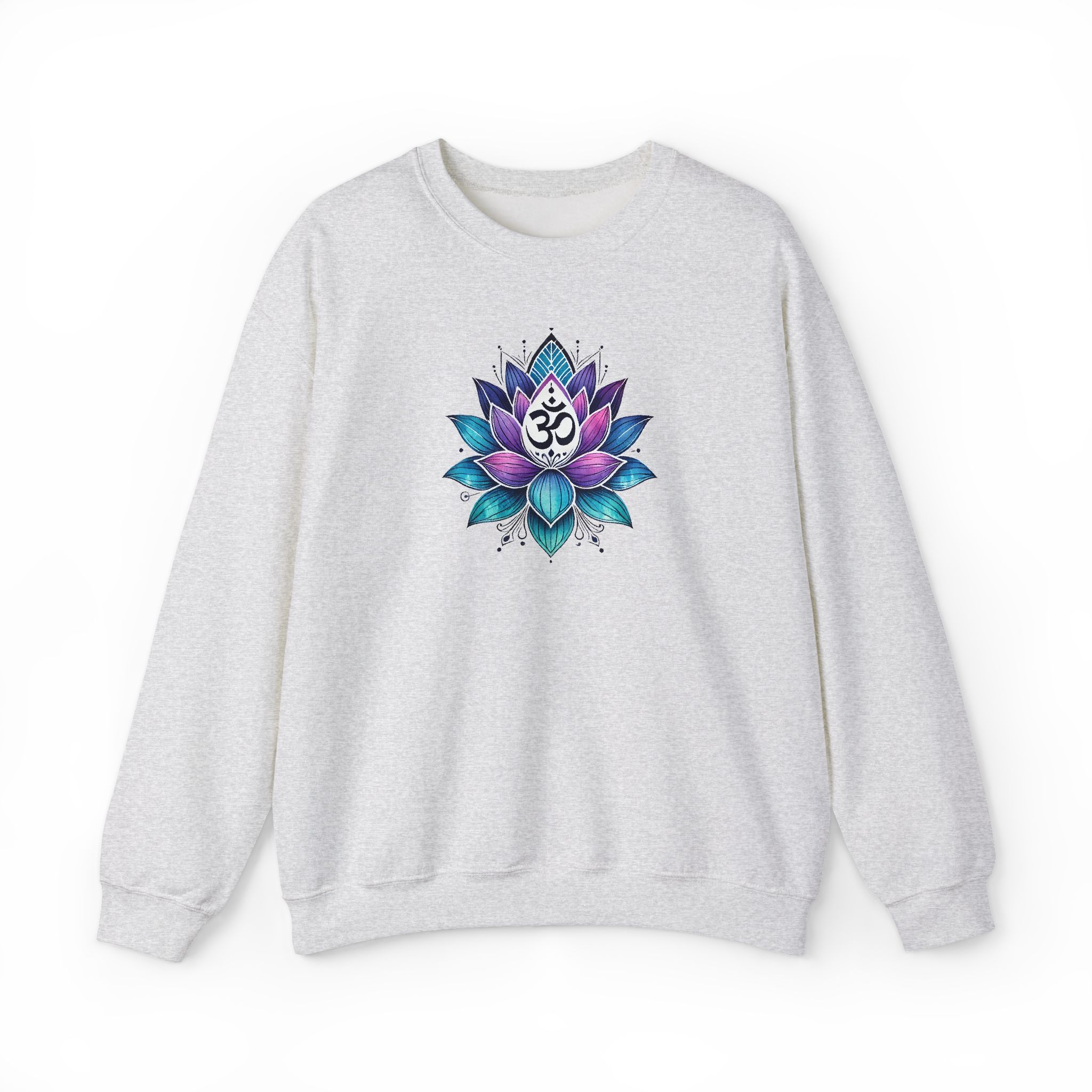 Boho sweattshirt mindfulness graphic sweater lotus flower yoga clothing gift meditation shirt cute apparel comfy outfit unique visual - Image 6