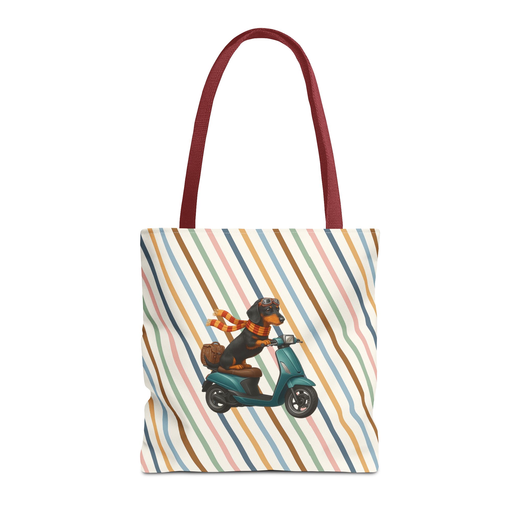 Dachshund canvas tote bag scooter funny shoulder bag dog cute tote bag cool gift for her pet lover purse puppy print cool handbag - Image 9