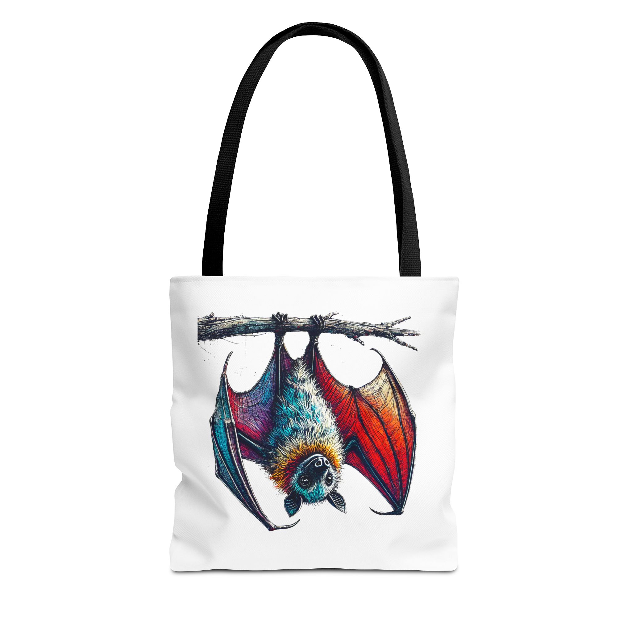 Bat tote bag original animal print design for creative souls