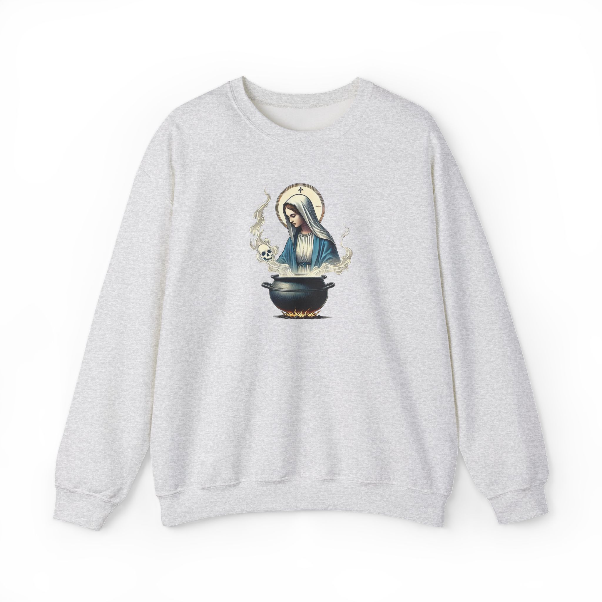 Virgin Mary sweatshirt – Ironic sweater – Funny catholic sweatshirt catholic print - Image 6