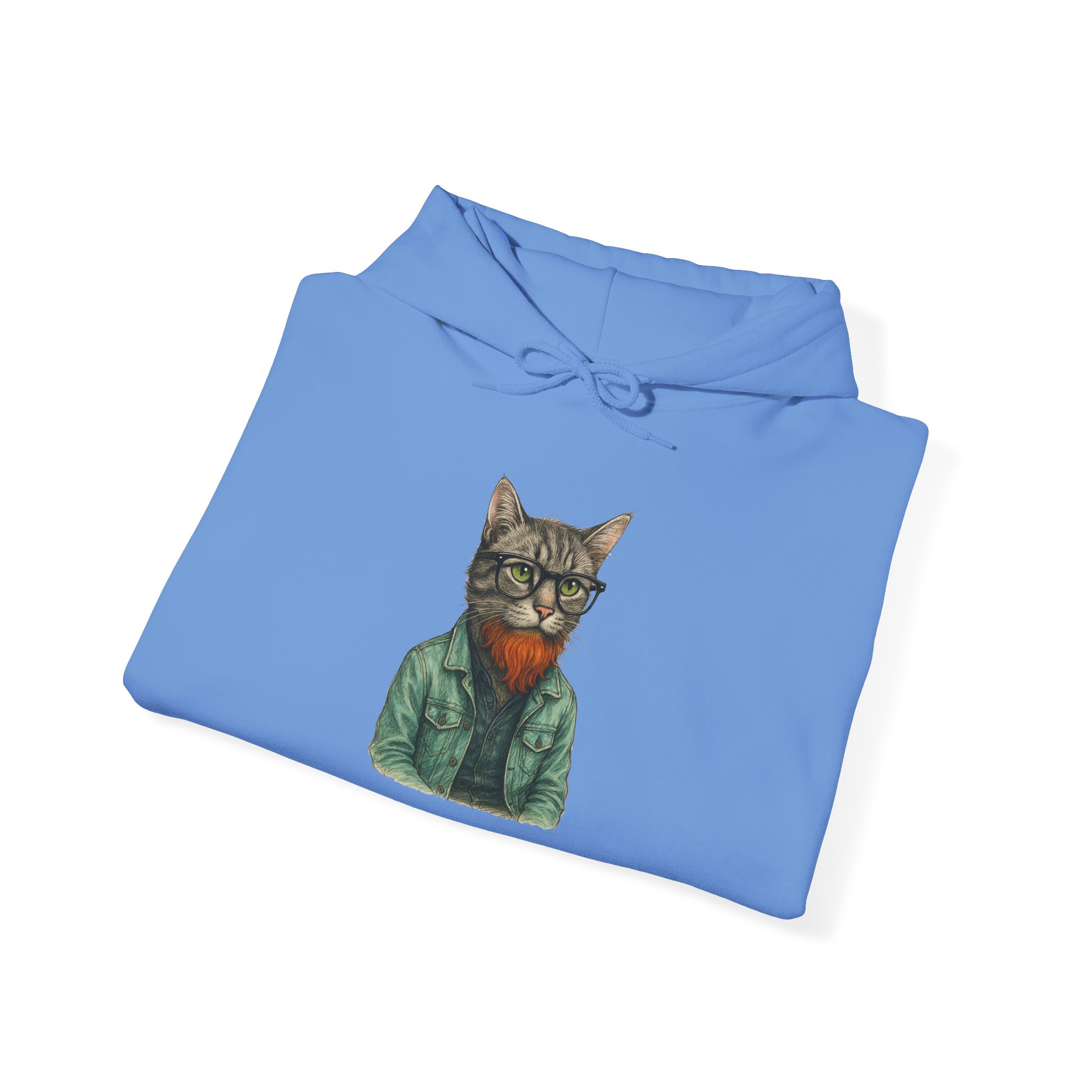 Hipster Cat Hoodie – Kitty Hoodie – Boho Cat sweatshirt hipster print - Image 19