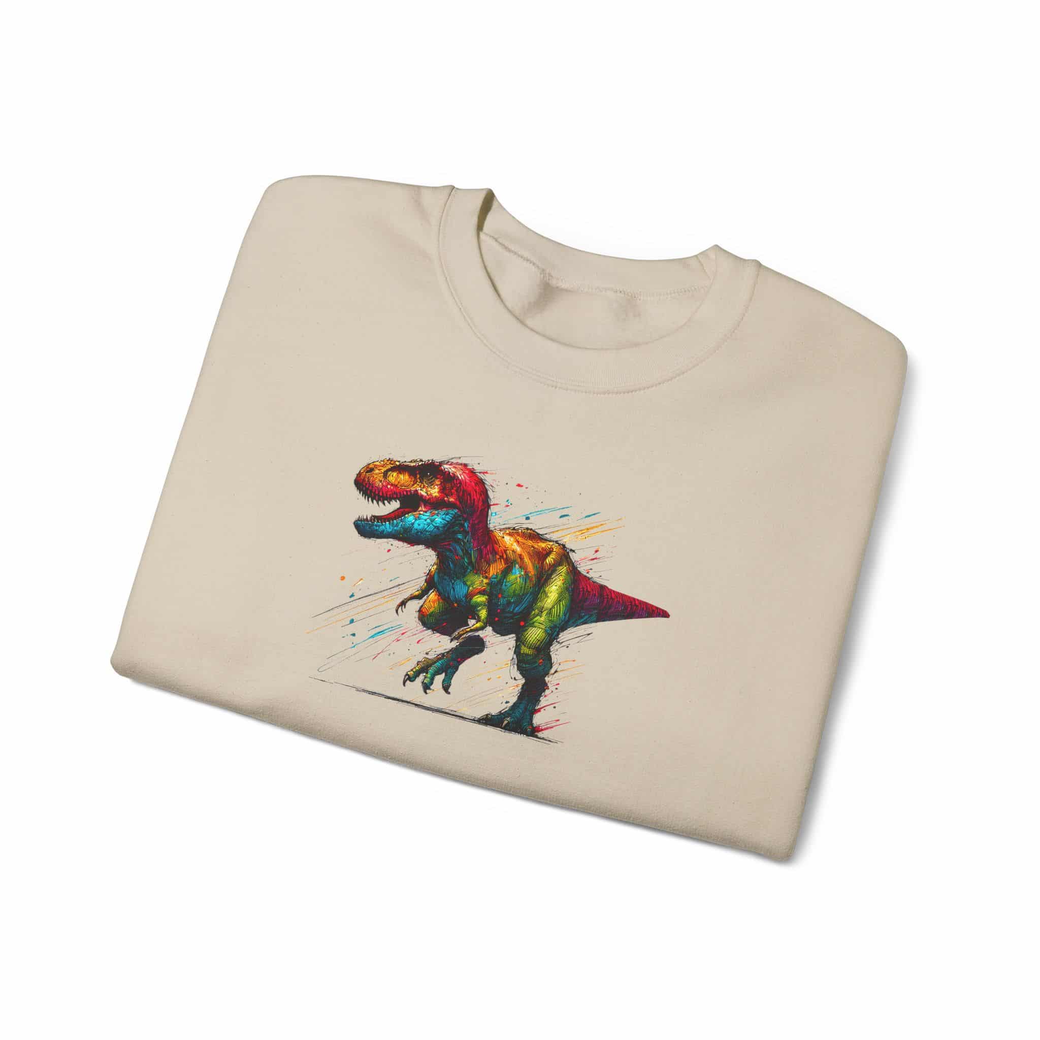 Jurassic sweatshirt – Dino sweatshirt – Triceratops sweater dinosaur print - Image 11