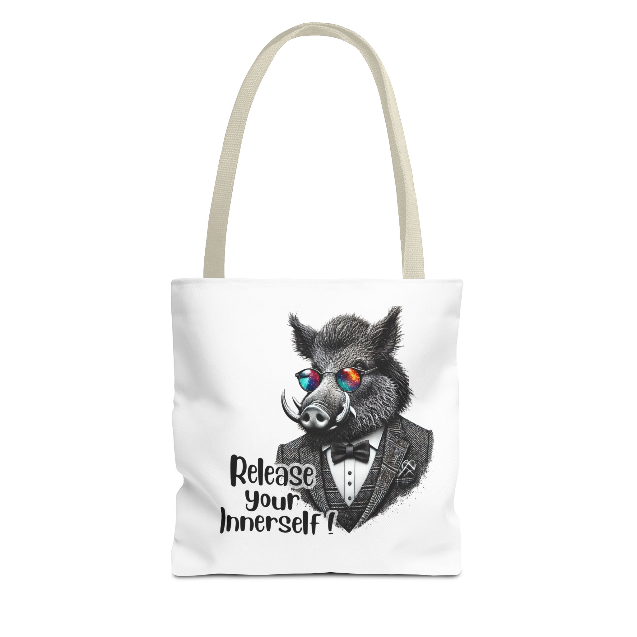 Canvas tote bag Motivational shoulder bag boar cute tote bag funny shoulder bag self confidence cool vintage bag – Image 19