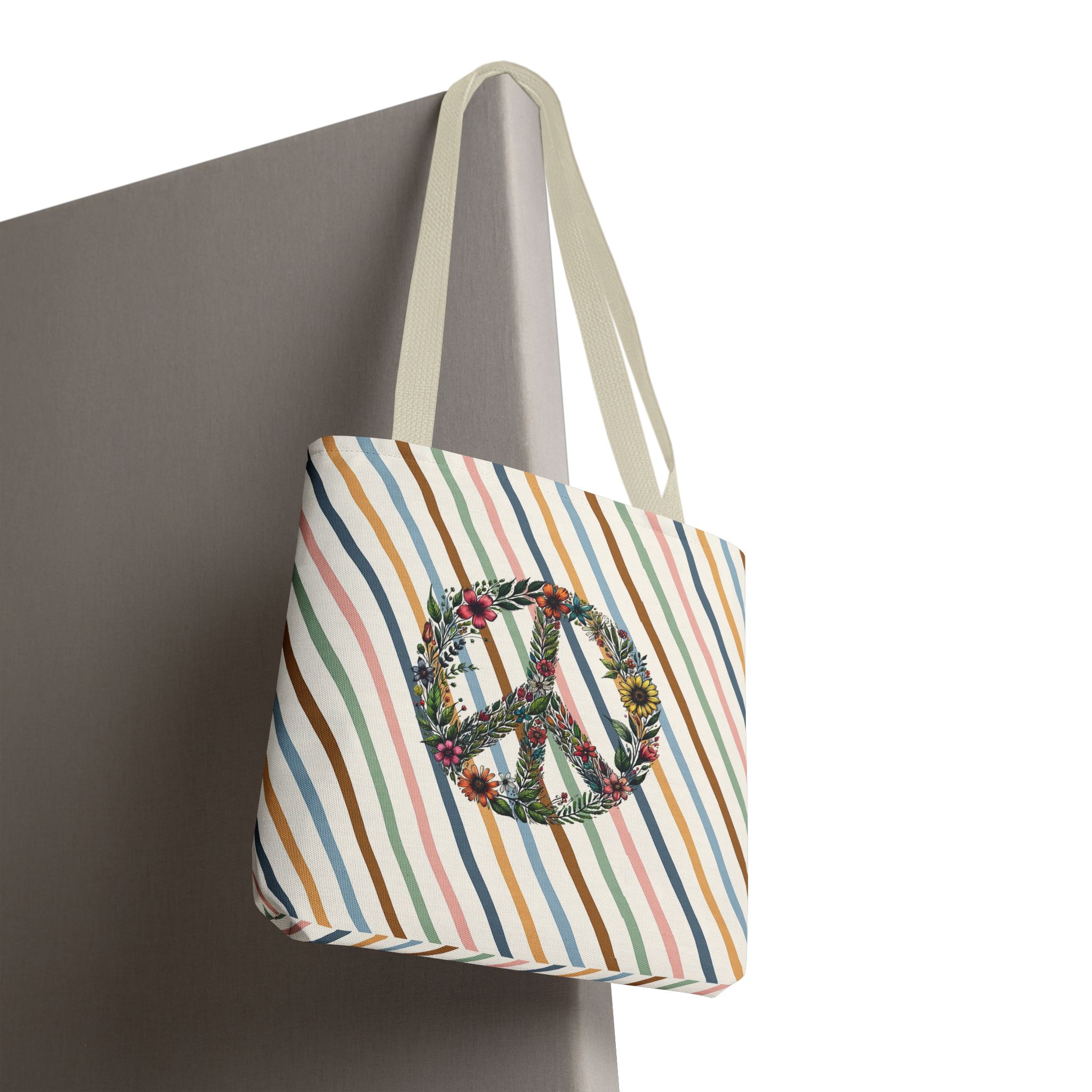Peace and Love tote bag positive vibes and dreamy vintage look - Image 20