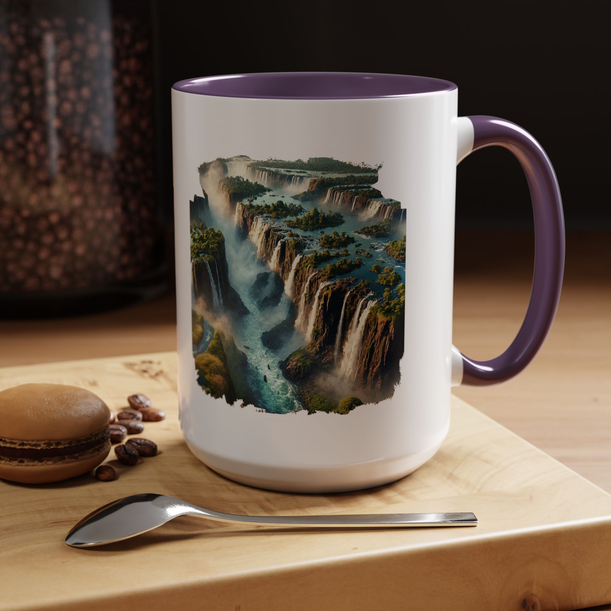 Tea mug Landscape Brazil office mug nature Iguazu & igacu print boho gift coffee accessory unique cup vintage - Image 59