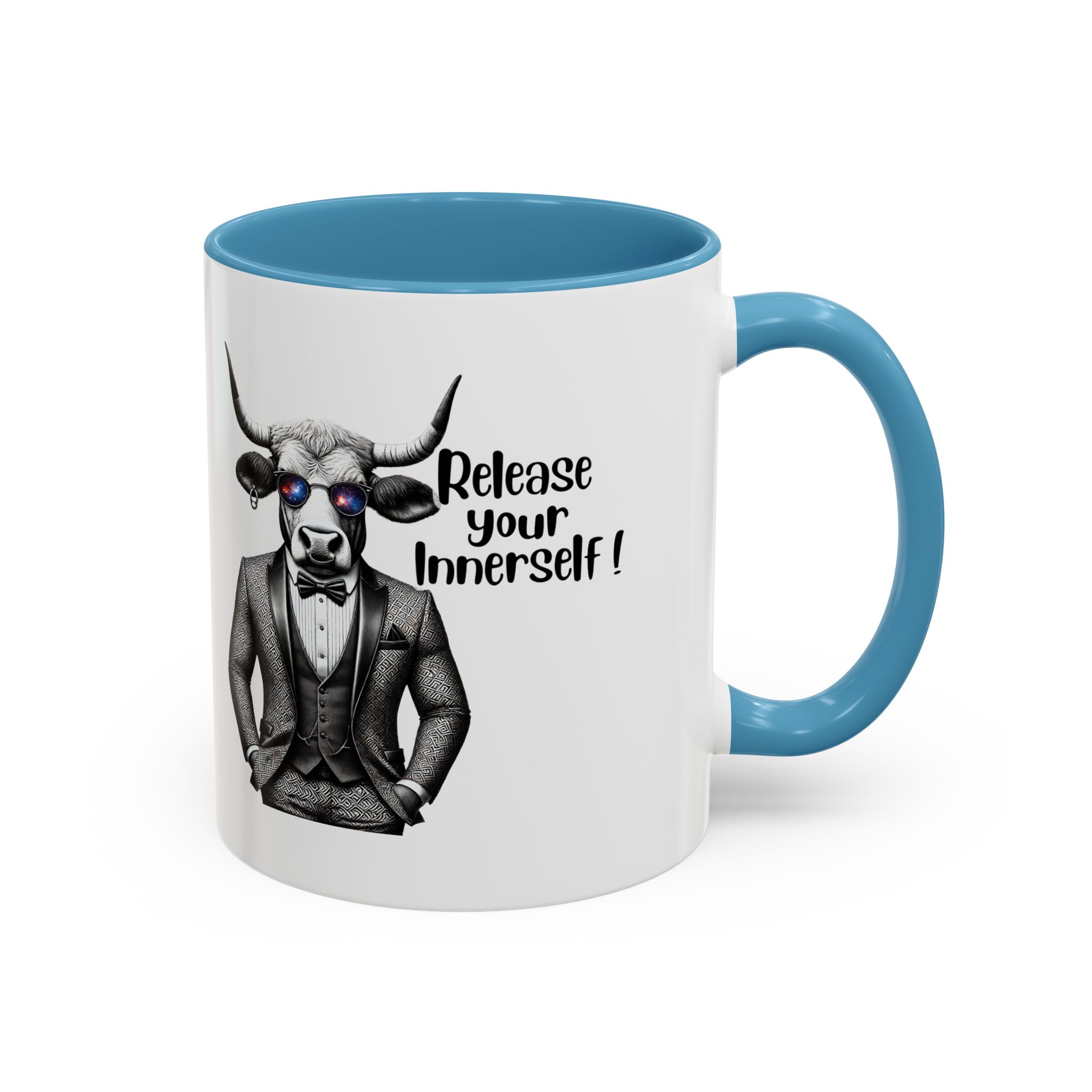 Coffee mug funny motivational gift for her cute cup tea lover cool boho mug office accessory self confidence design bull – Image 33