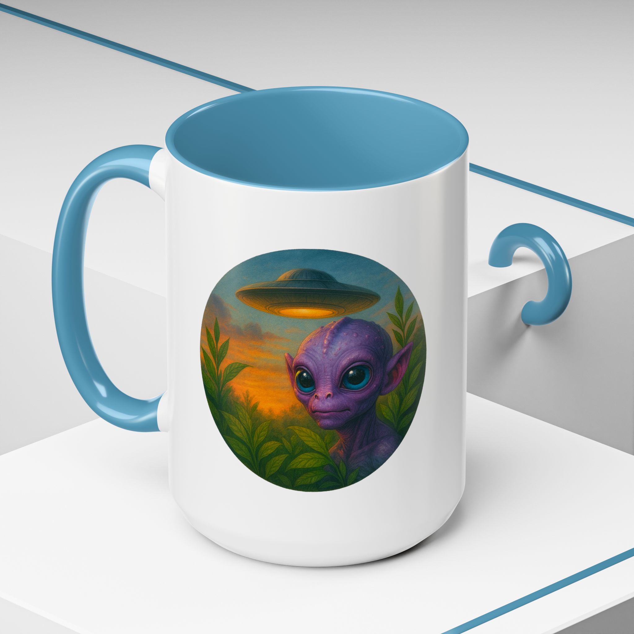 Alien mug and cup extraterrestrial whale fantasy funny vintage graphic oversized womens design - Image 44