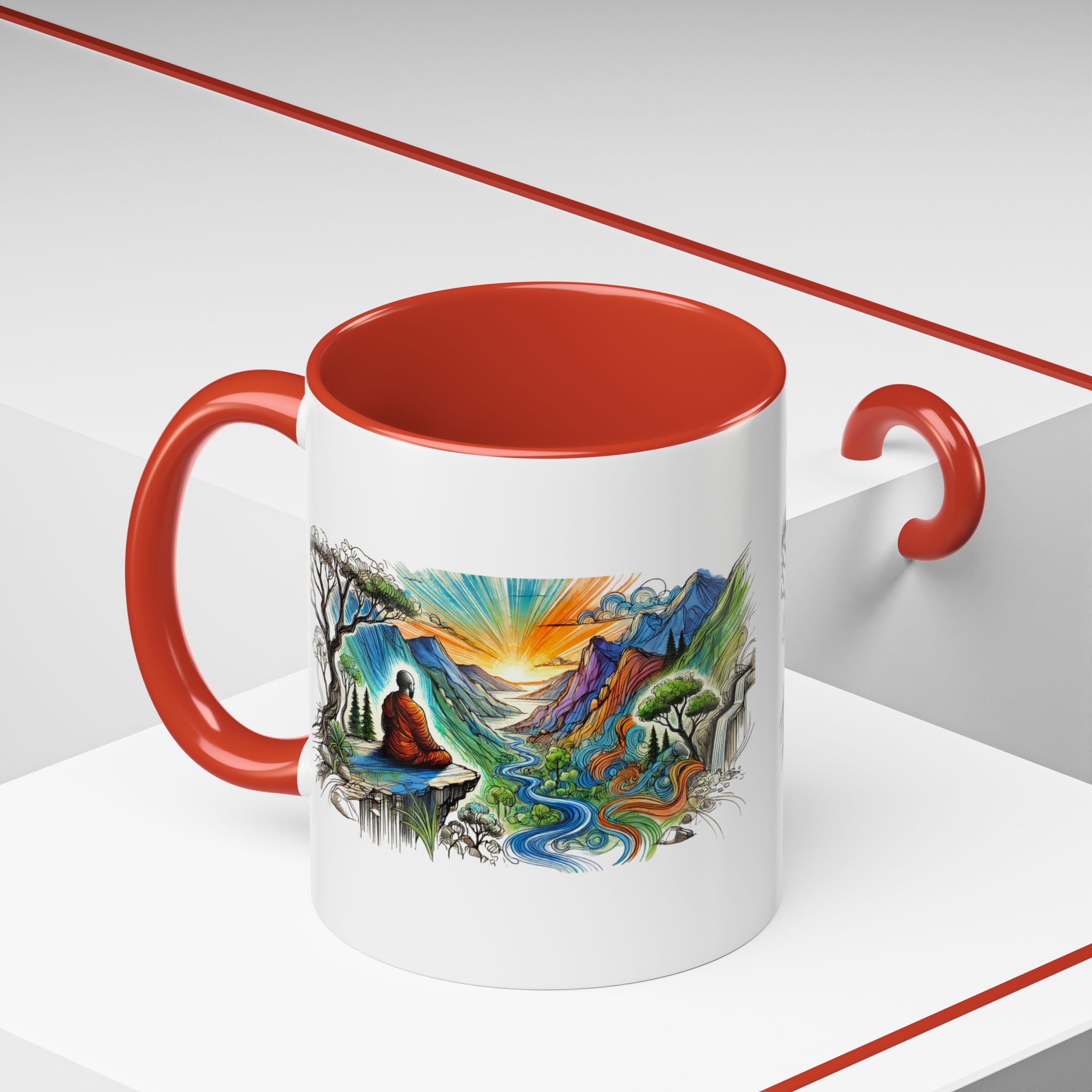 Unique mug Free spirit Tea Cup buddhism accessory Meditation Mug vintage mug yoga gift for her buddha design - Image 20