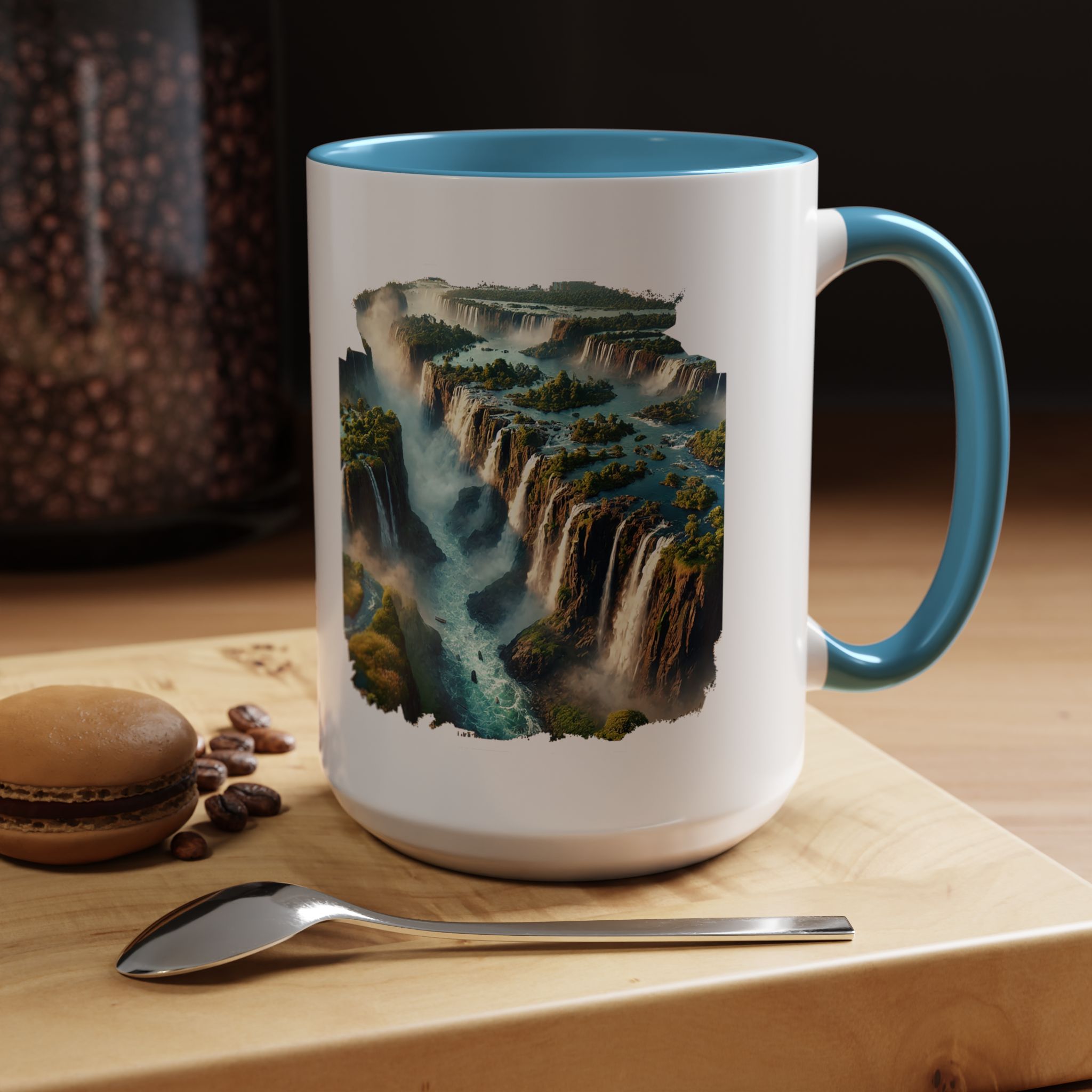 Tea mug Landscape Brazil office mug nature Iguazu & igacu print boho gift coffee accessory unique cup vintage - Image 39