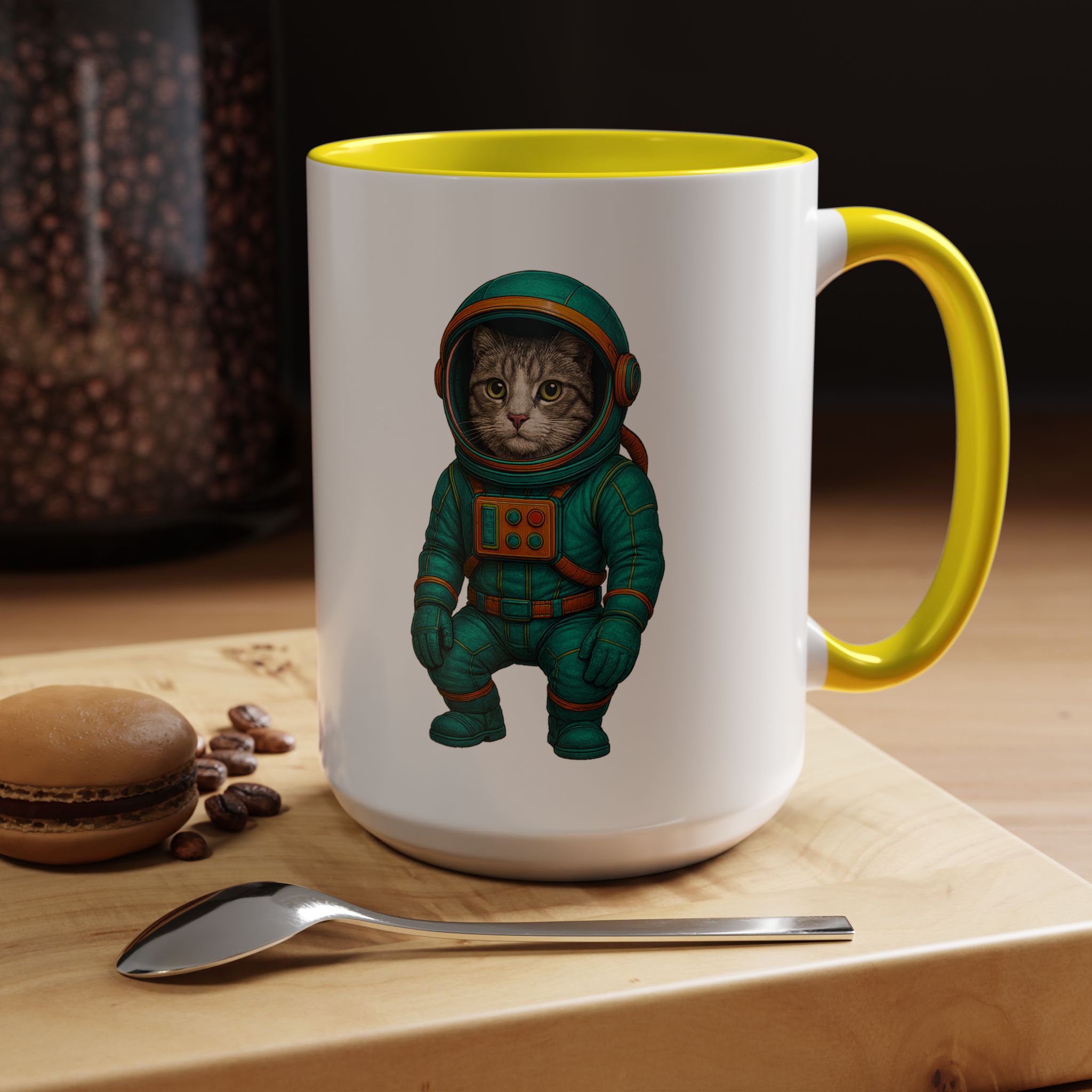 Coffee Mug funny Cat lover boho Mug Cat astronaut tea cup pet unique accessory kitten gift for her - Imagen 63