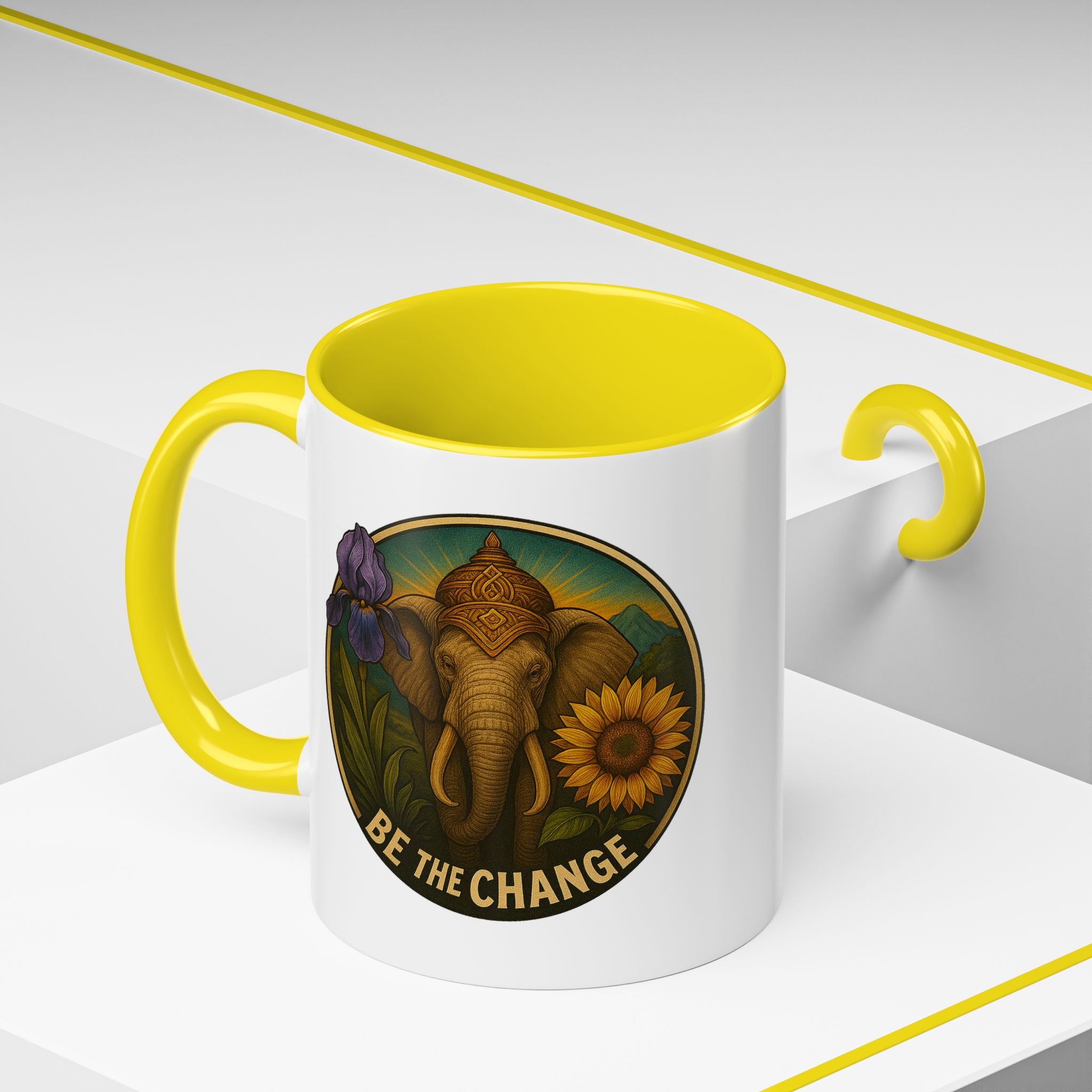 Surrealist coffee mug buddha Fantasy mug Limited Edition Hand Drawn Art by Real Artist - Imagen 52