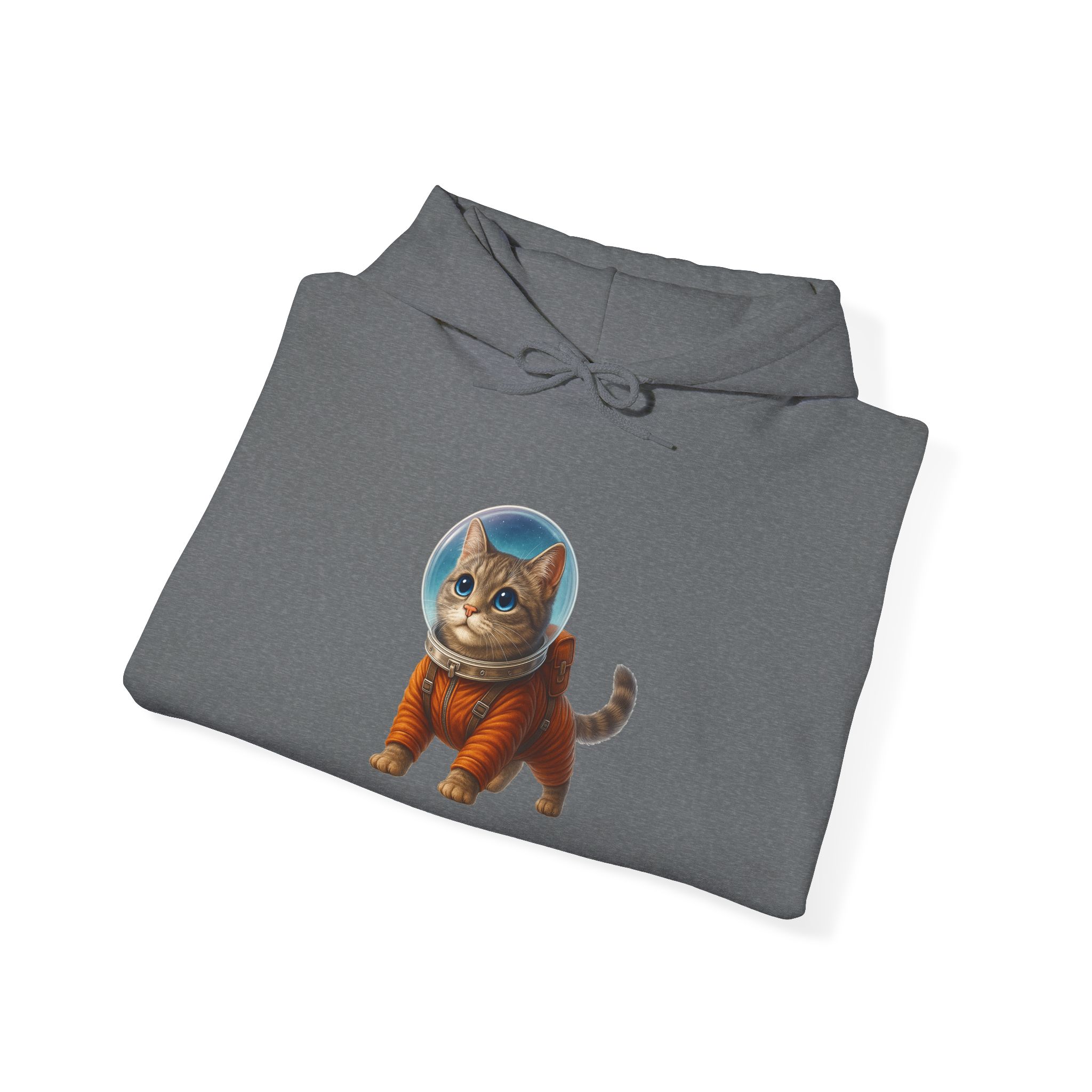 Space Cat Hoodie – Cat Astronaut sweatshirt – Outer Space Cat Hoodie kitty print - Image 2