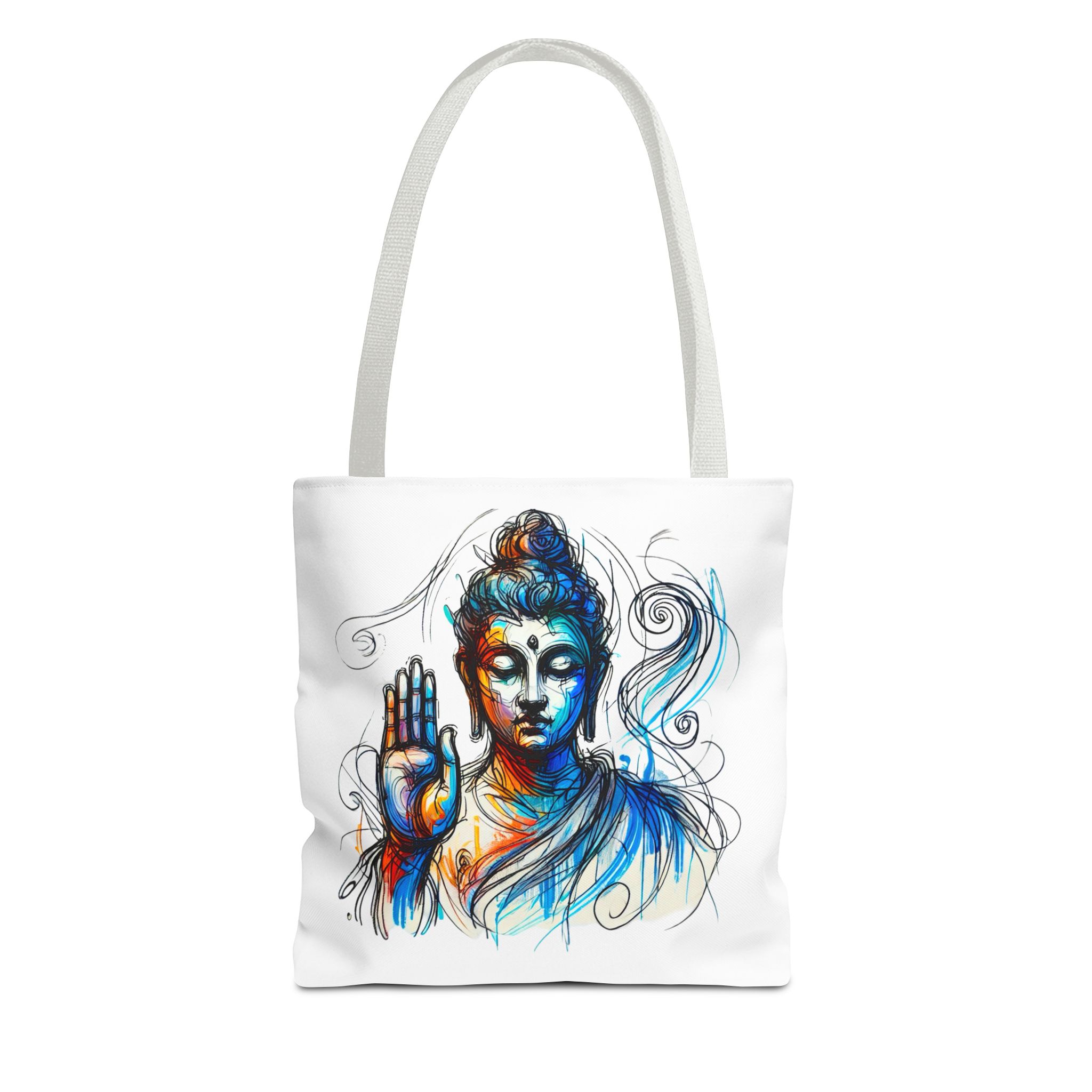 Canvas tote bag yoga bag vintage buddha shoulder bag Meditation handbag buddhism mindfulness - Image 13