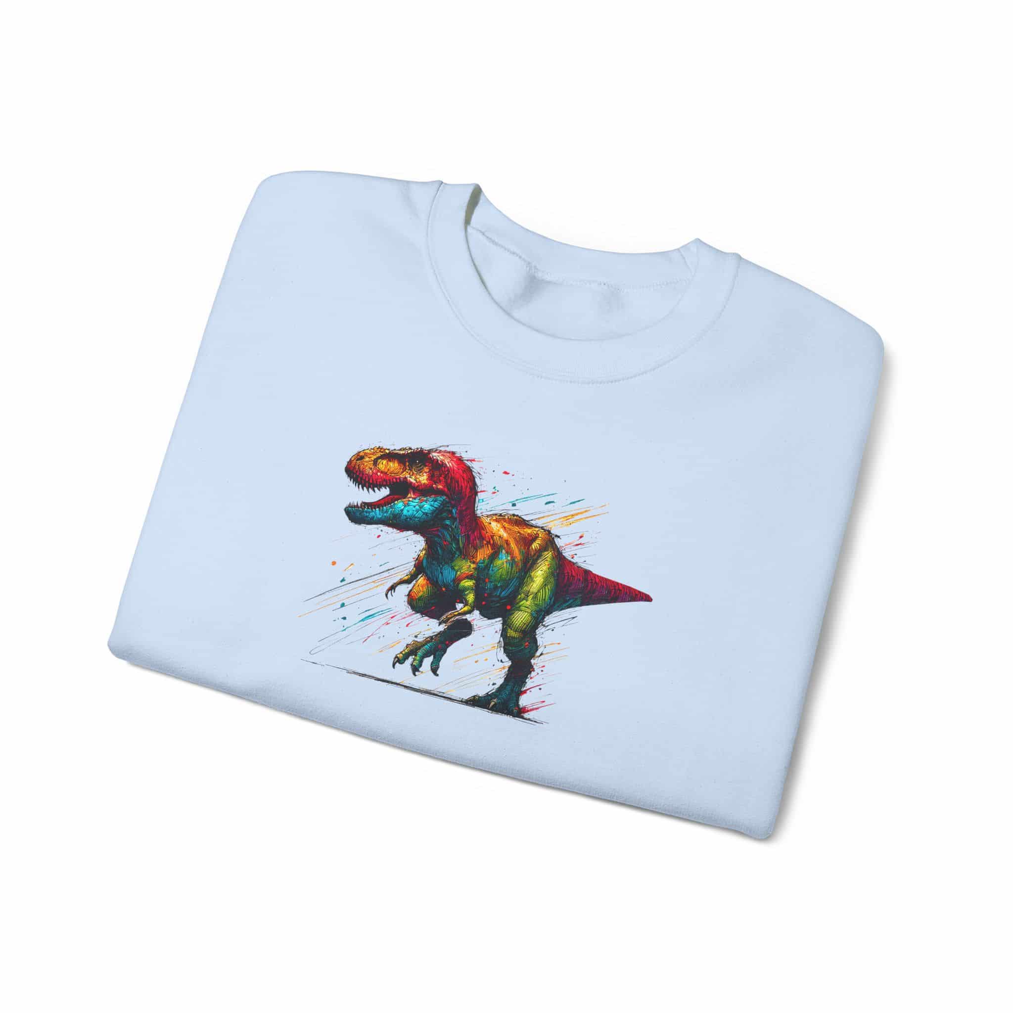 Jurassic sweatshirt – Dino sweatshirt – Triceratops sweater dinosaur print - Image 2