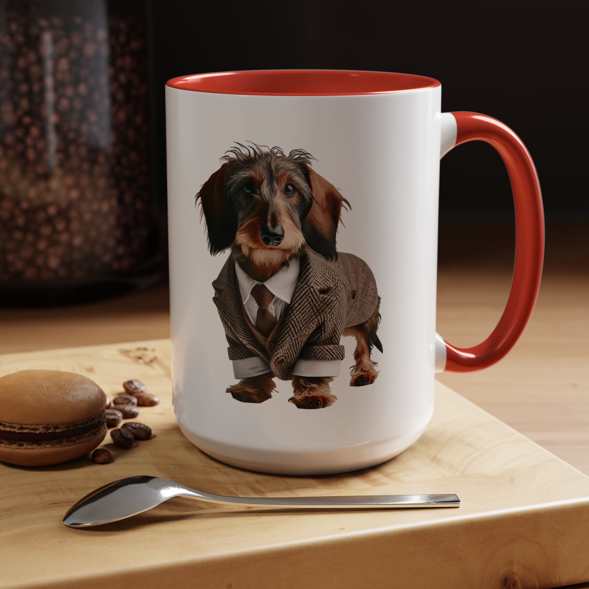 Office mug Dachshund coffee Cup Dog love gift for her unique mug boho tea cup puppy design pet accessory - Image 31