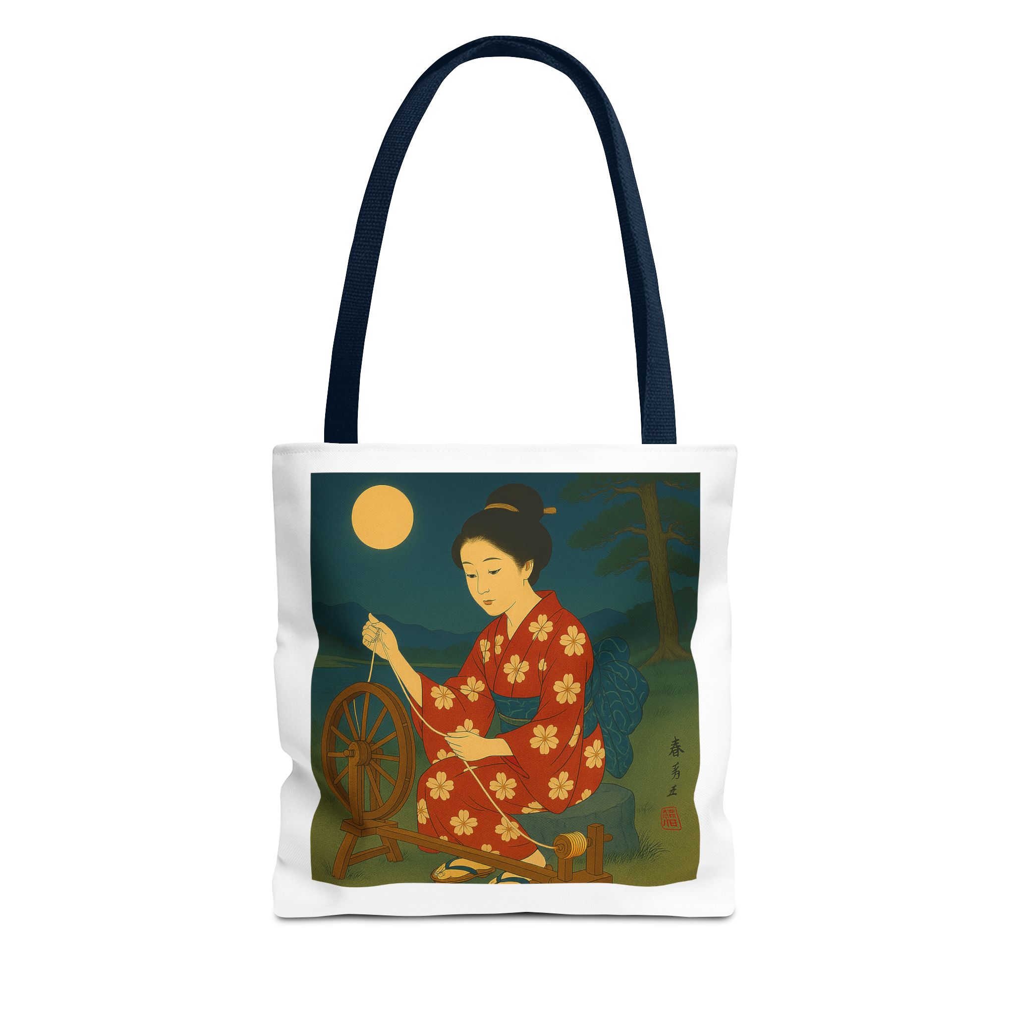 Japan shopping bag retro artistic illustration with unique graphics - Image 25