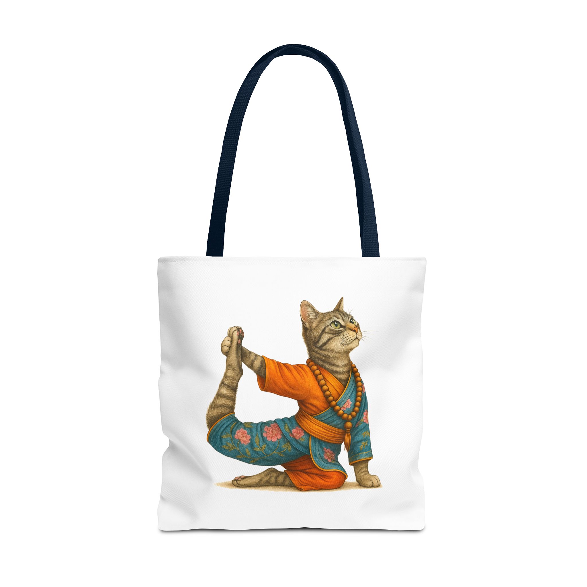 Cat Meditation Tote bag – Boho Cat handbag – Kitty Yoga purse spiritual print - Image 29