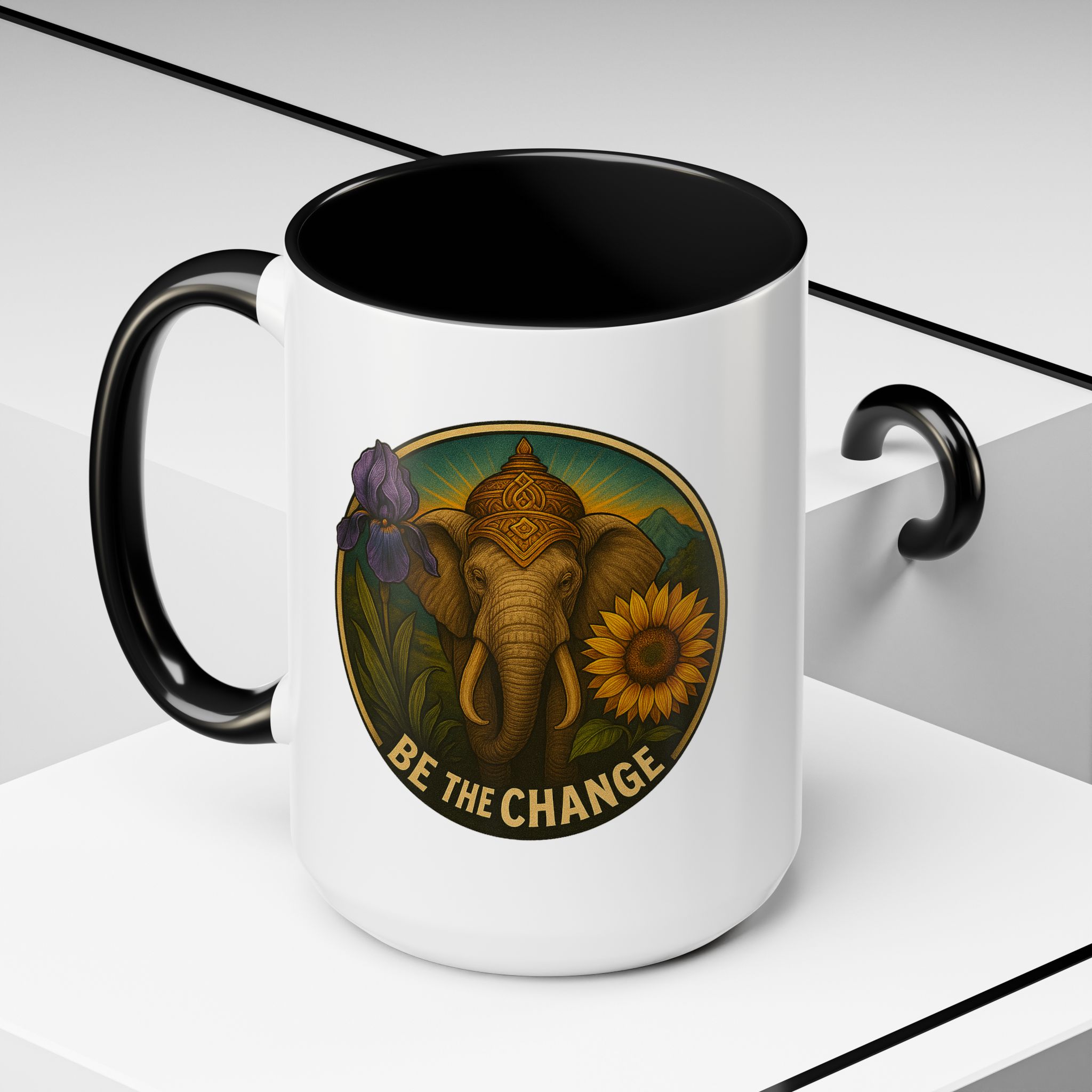 Surrealist coffee mug buddha Fantasy mug Limited Edition Hand Drawn Art by Real Artist - Imagen 20