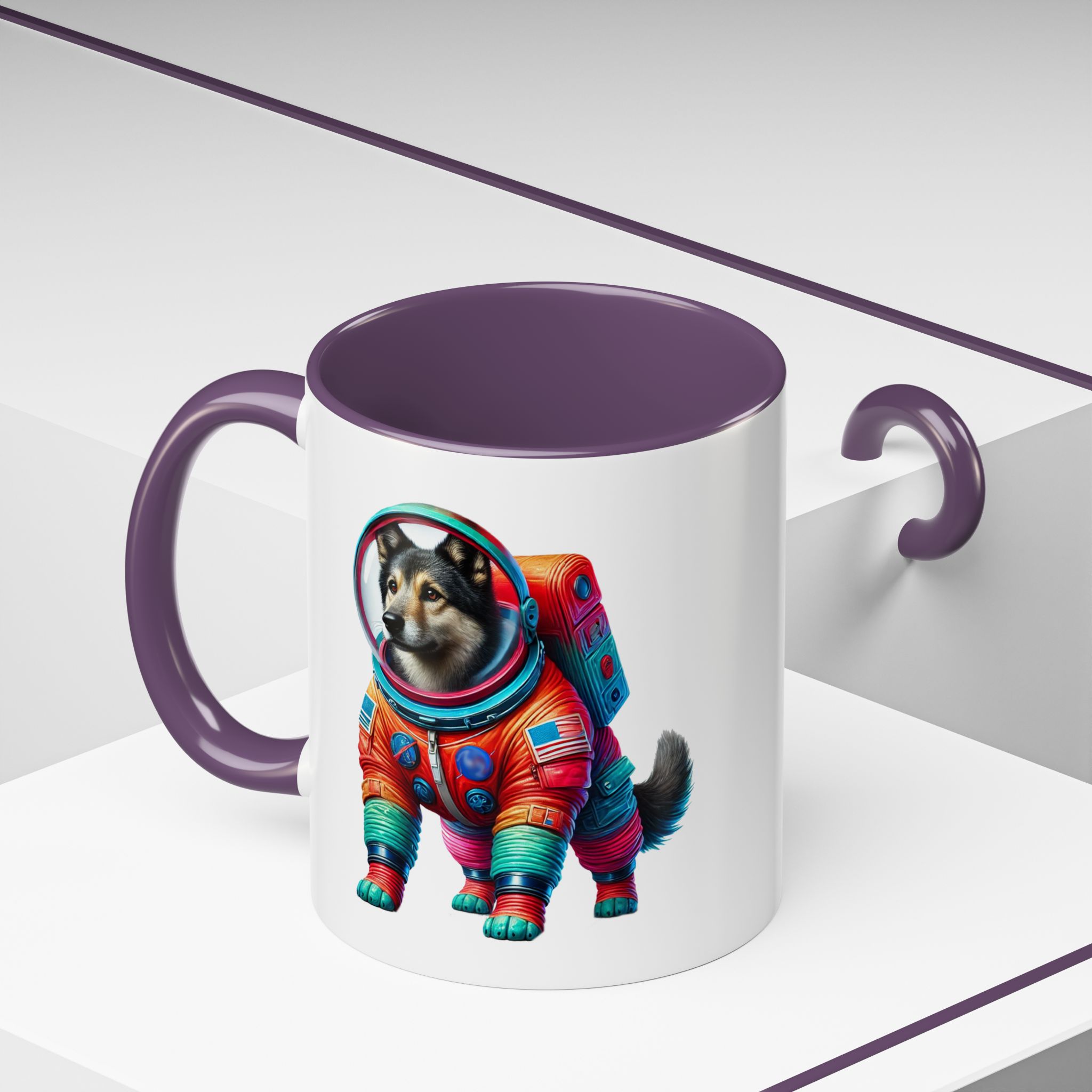 Office mug Dog Outerspace coffee cup Dachshund astronaut tea lover boho gift for her pet accessory puppy - Image 4