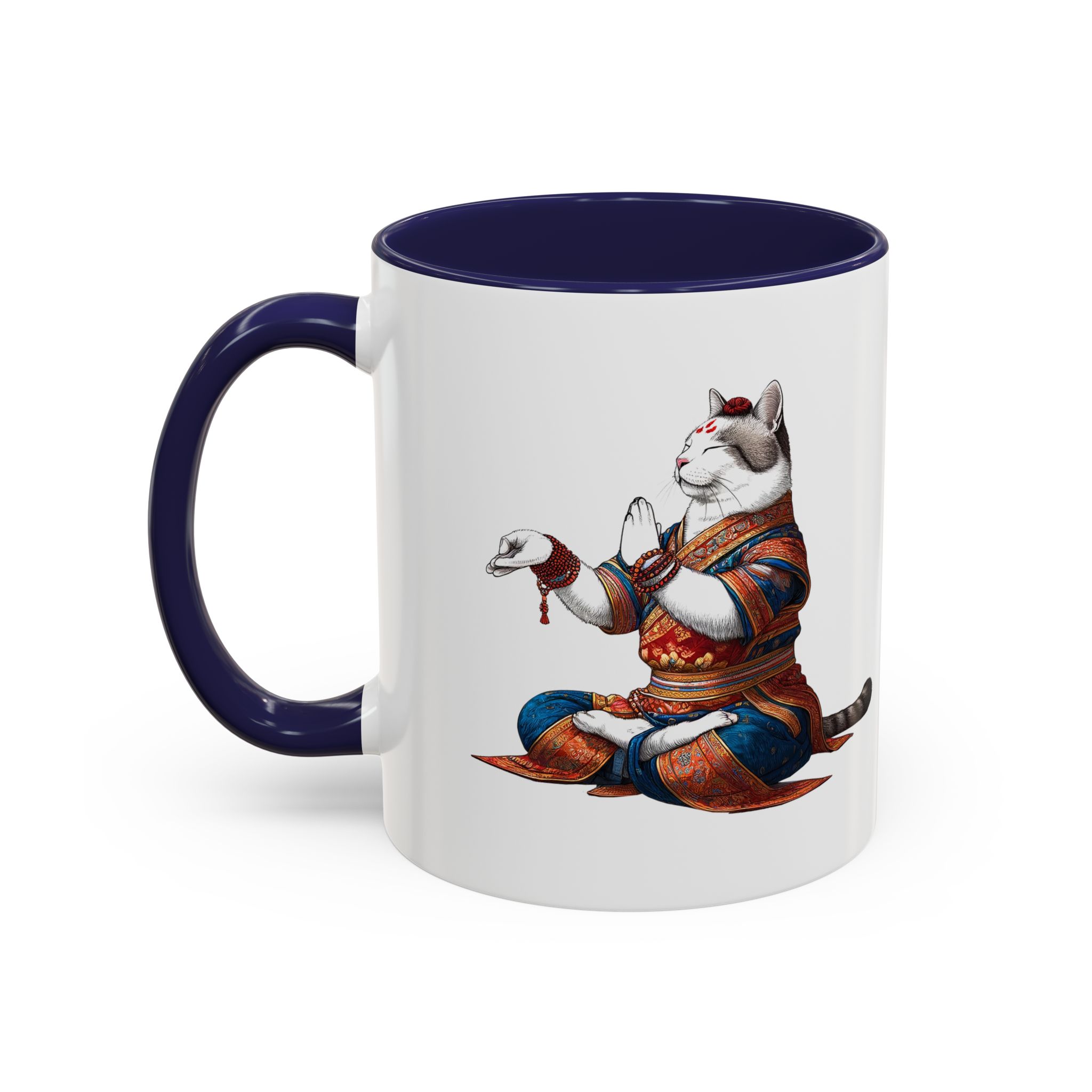 Office Mug cat lover yoga gift for mom Tea cup coffee Mug meditation accessory mindfulness pet design - Image 10