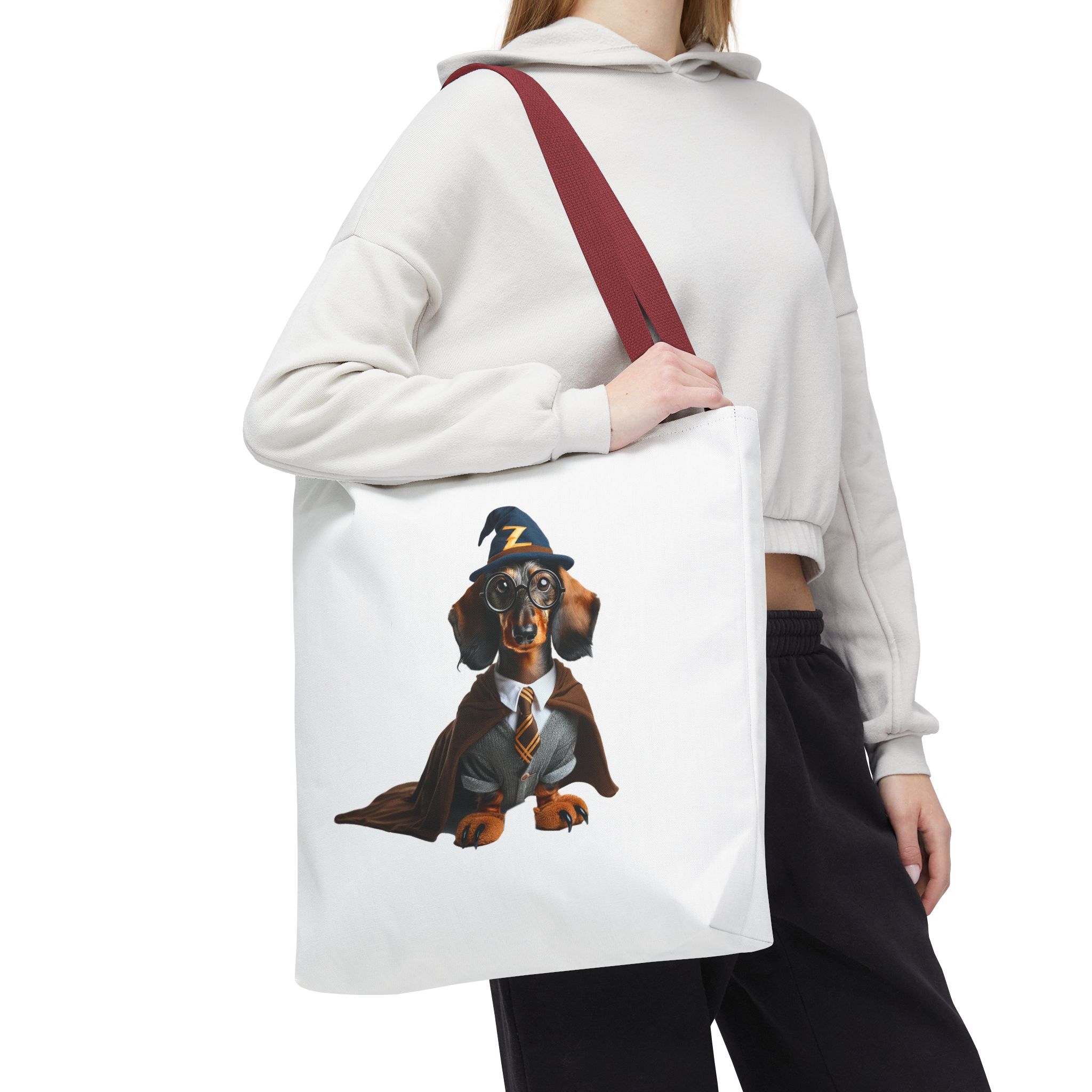 Funny Canvas Tote bag dachshund fantasy Bag cute clothing gift dog lover purse stylish shoulder bag unusual Handbag unique - Image 12