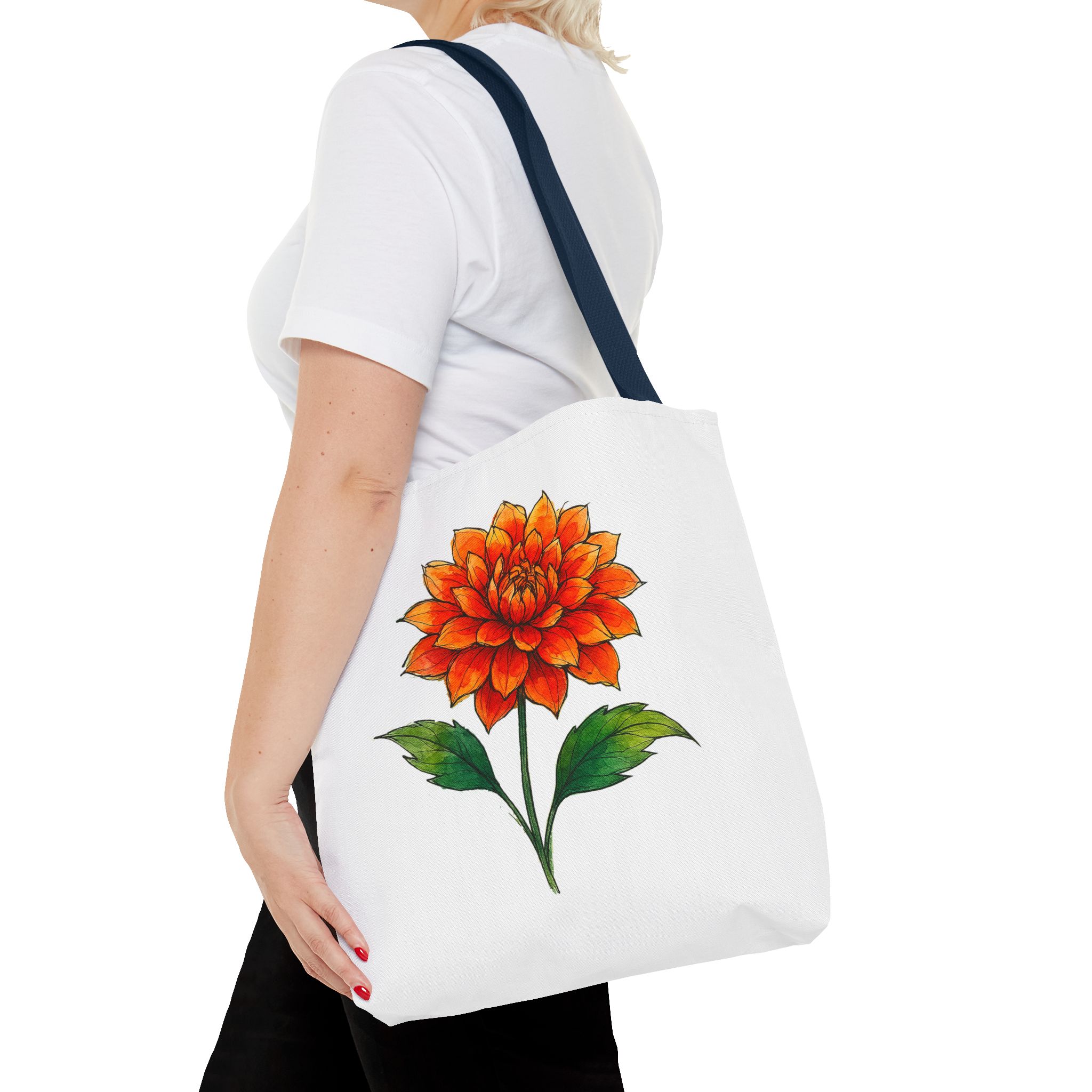 Wildflower canvas tote bag vintage cute tote bag nature shoulder bag Floral cute tote bag nature print shoulder bag flower lover – Image 28