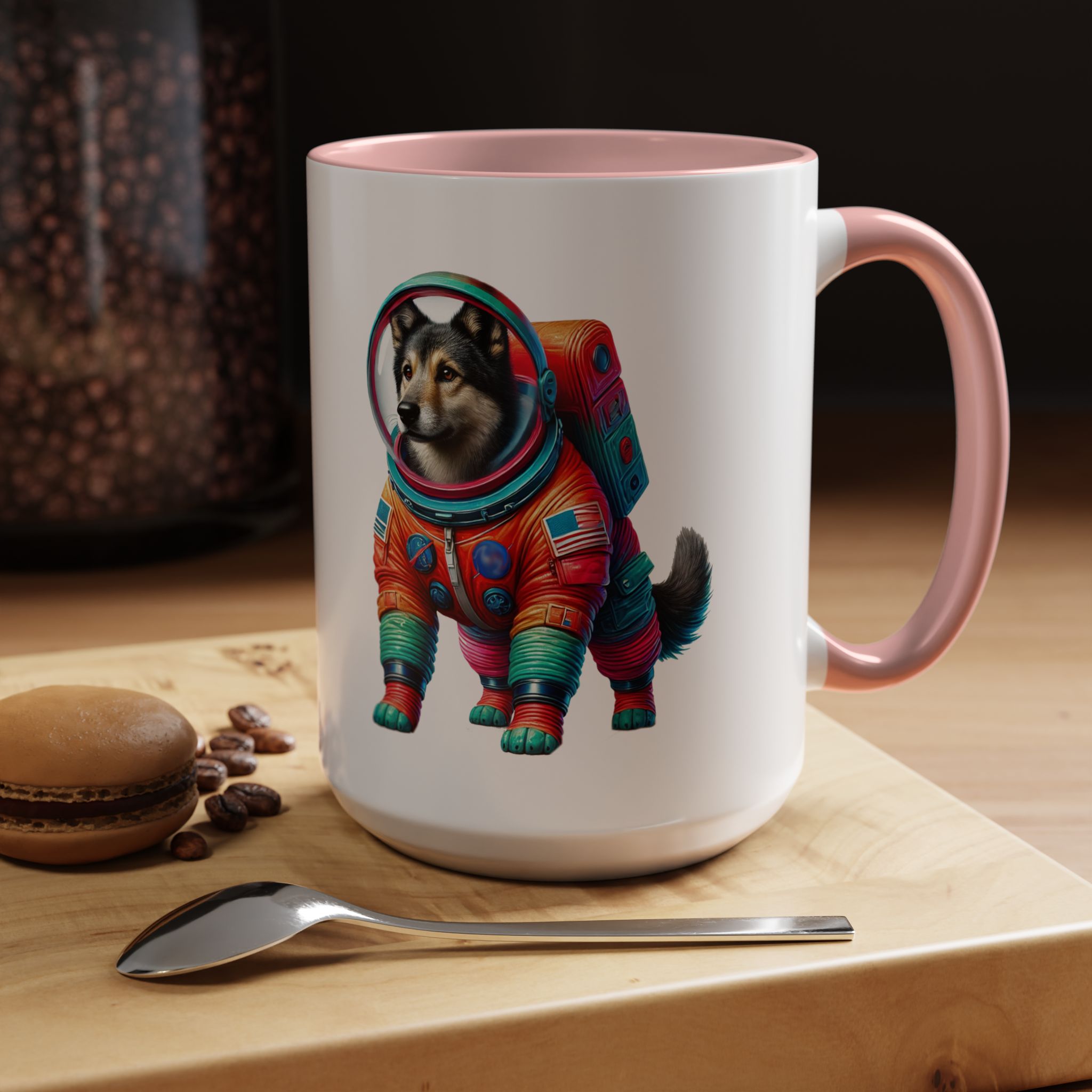 Office mug Dog Outerspace coffee cup Dachshund astronaut tea lover boho gift for her pet accessory puppy - Image 31