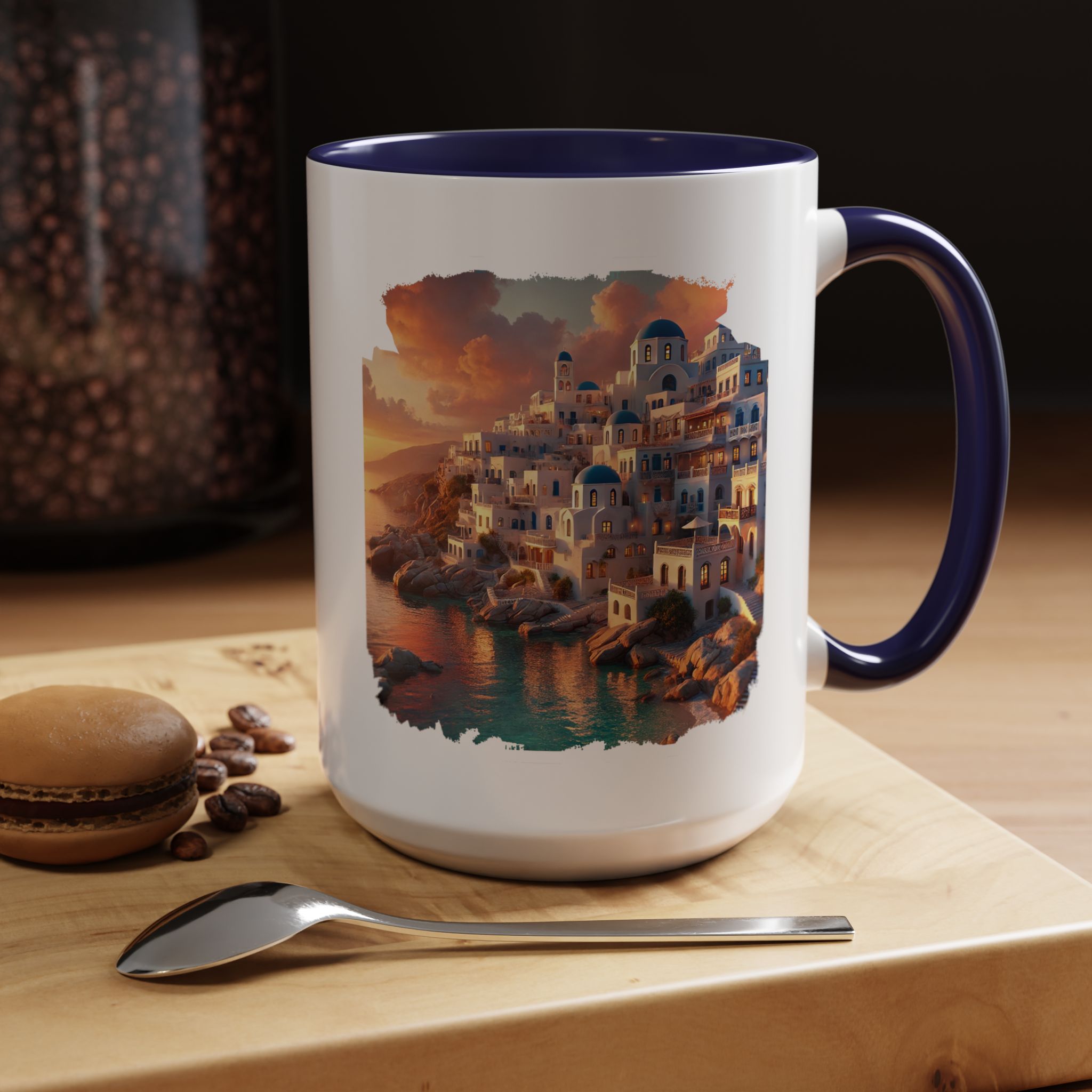Office mug landscape Santorini caldera office mug nature print greece boho gift coffee cup tea accessory unique - Image 27