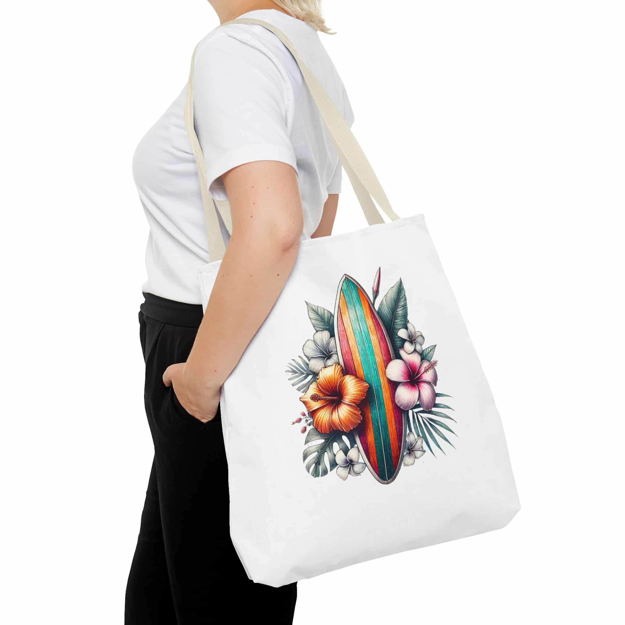 Surf handbag – Beach Tote bag – Hawaii purse surf print - Image 24