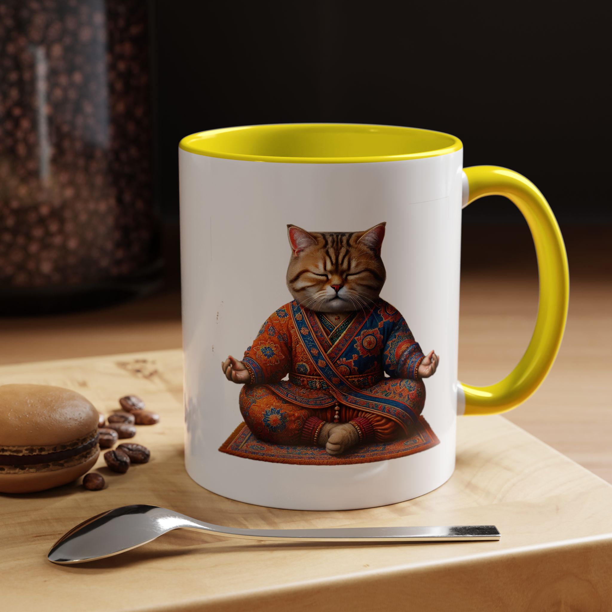 Office Mug cat lover yoga gift for mom Tea cup coffee Mug meditation accessory mindfulness pet design - Image 51