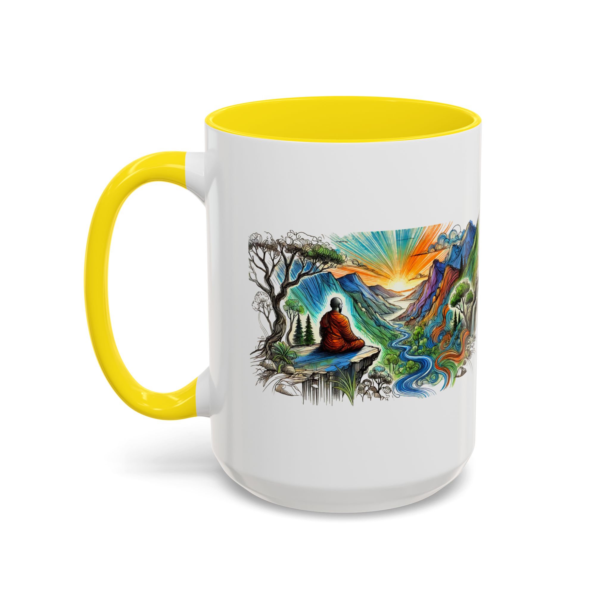 Unique mug Free spirit Tea Cup buddhism accessory Meditation Mug vintage mug yoga gift for her buddha design - Image 62