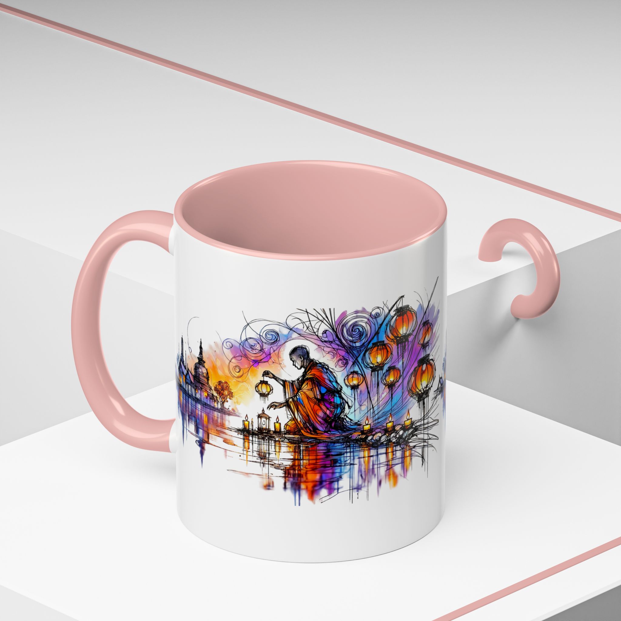 Office mug Buddha coffee Cup yoga tea Mug coffee meditation accessory mindfulnss cool gift for her – Image 12