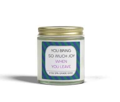 Spa-Grade Goo Candle with Joyful Label