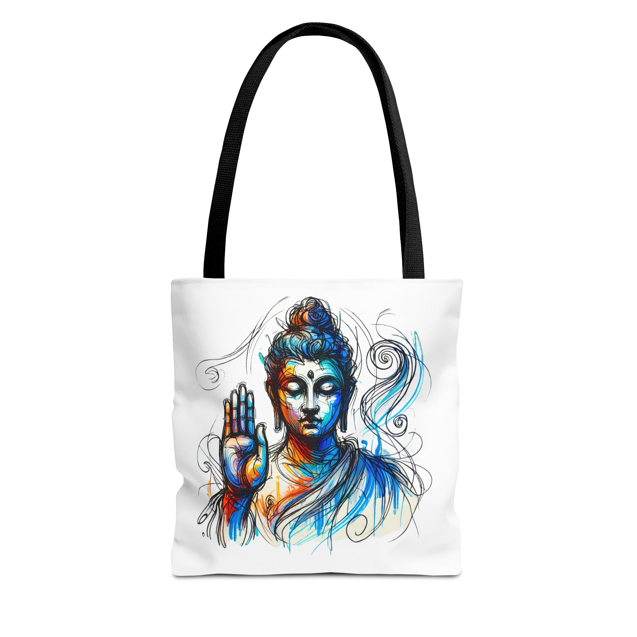 Canvas tote bag yoga bag vintage buddha shoulder bag Meditation handbag buddhism mindfulness