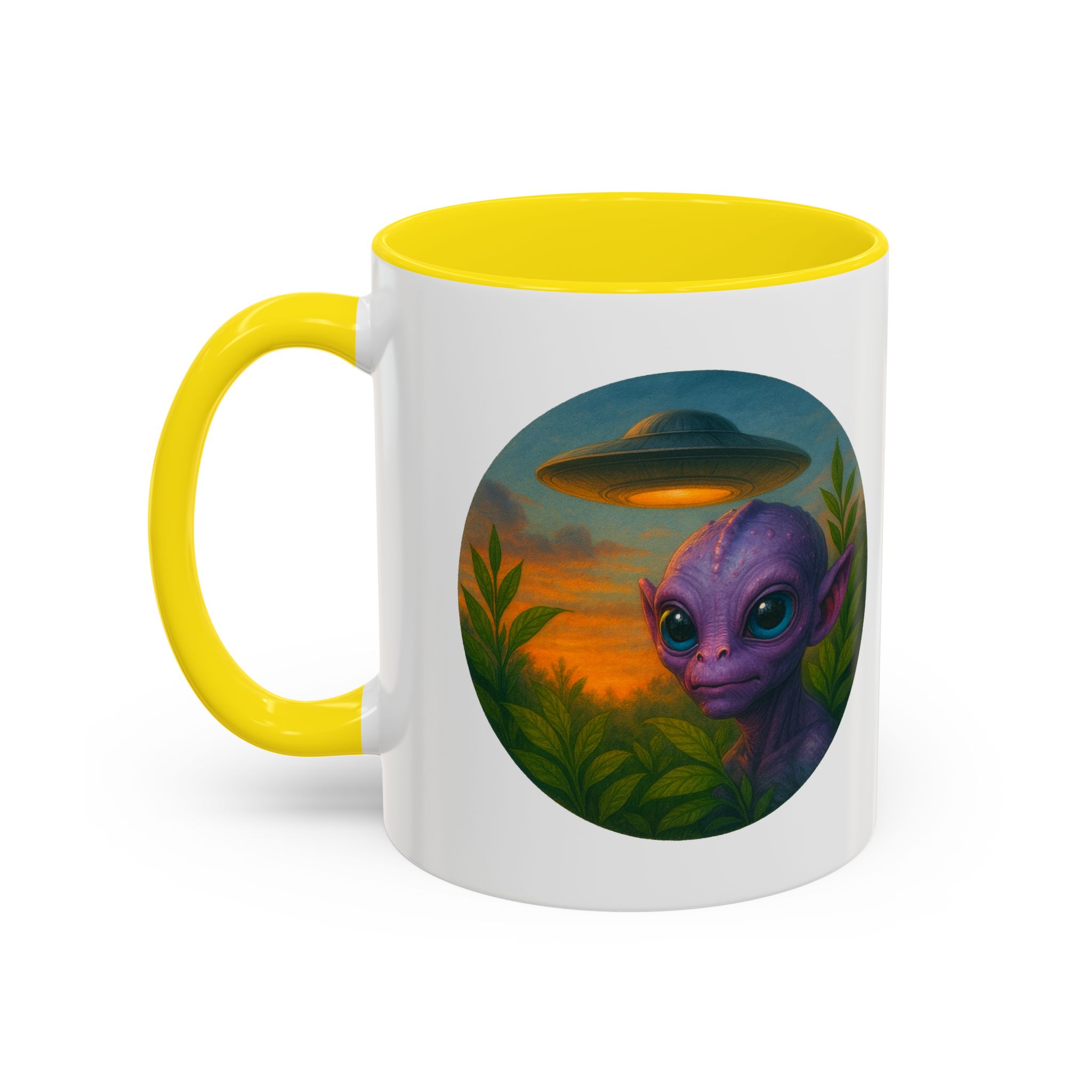 Alien mug and cup extraterrestrial whale fantasy funny vintage graphic oversized womens design