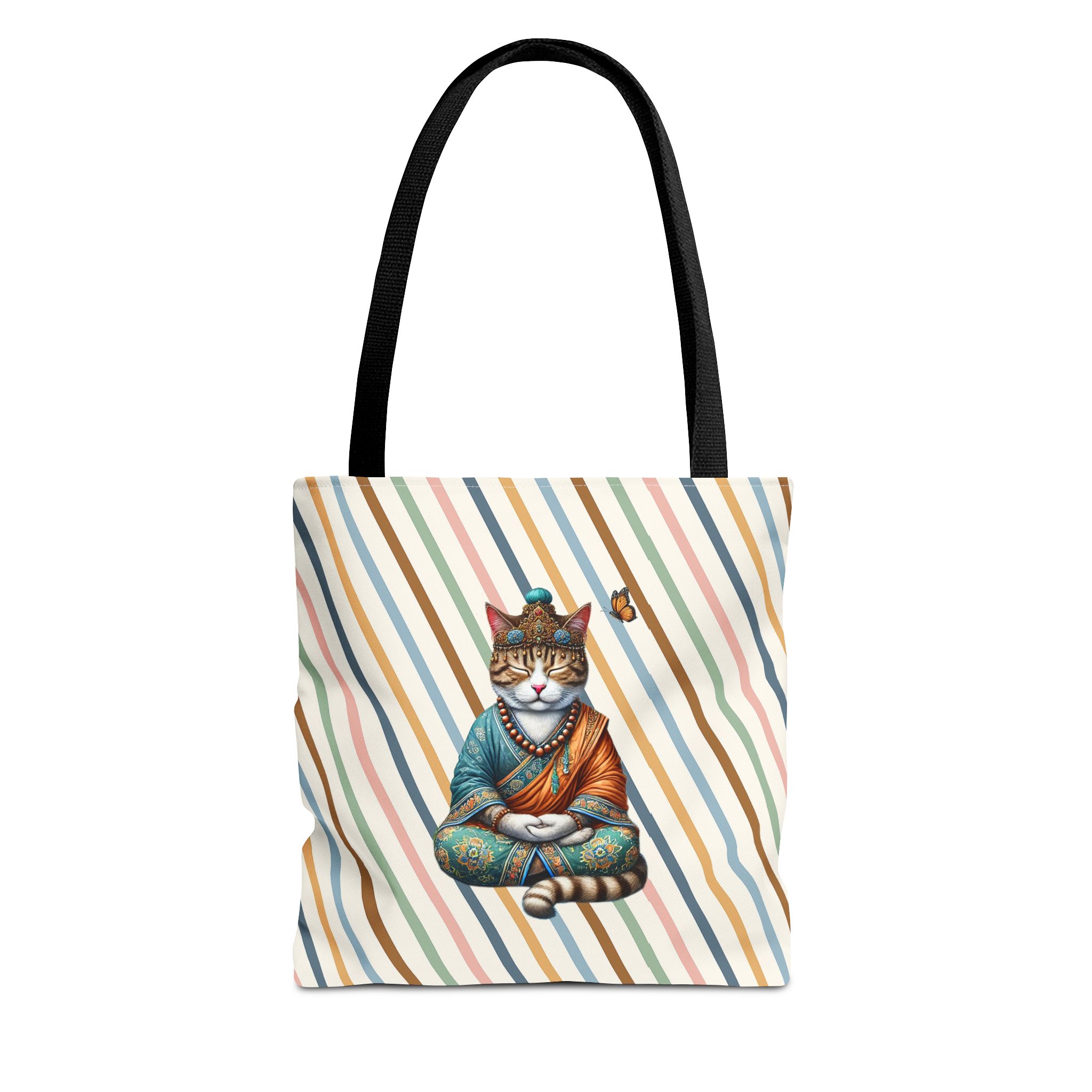 Canvas Tote bag Cat méditation sac à main yoga sac vintage buddha mindfulness sac à main