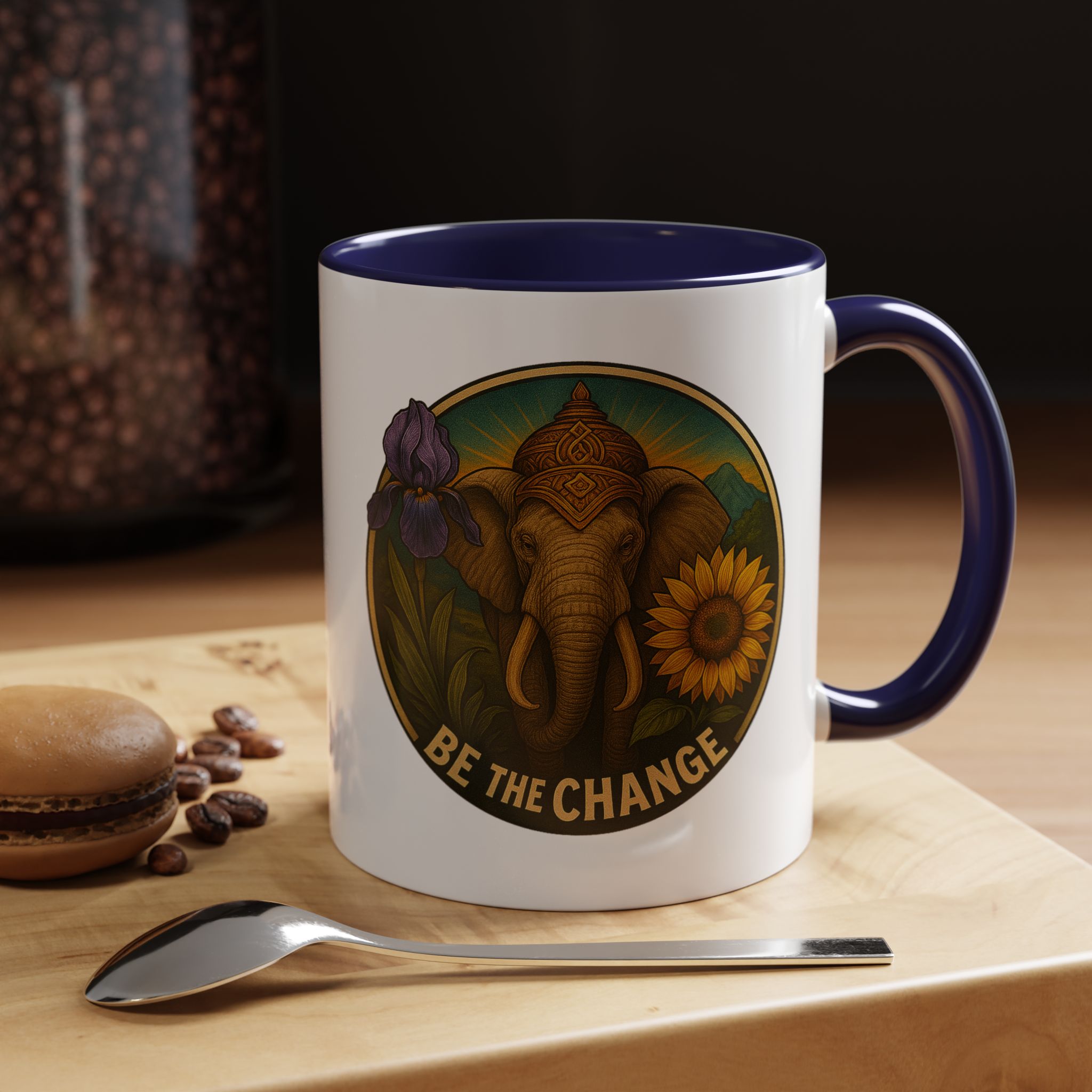 Surrealist coffee mug buddha Fantasy mug Limited Edition Hand Drawn Art by Real Artist - Imagen 7