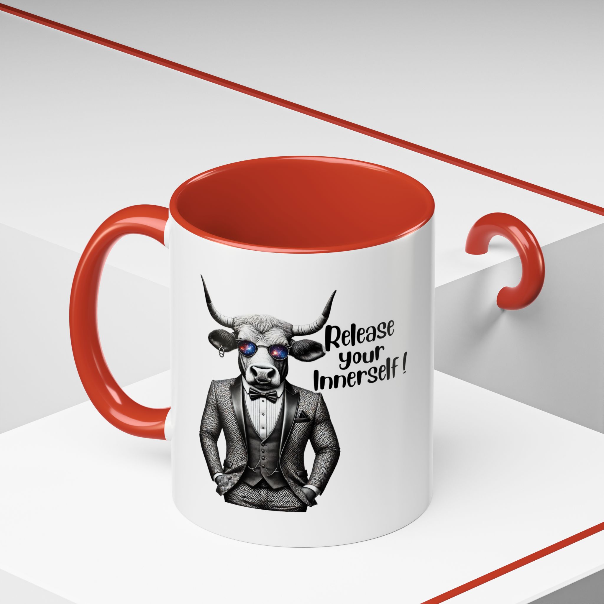 Coffee mug funny motivational gift for her cute cup tea lover cool boho mug office accessory self confidence design bull – Image 16