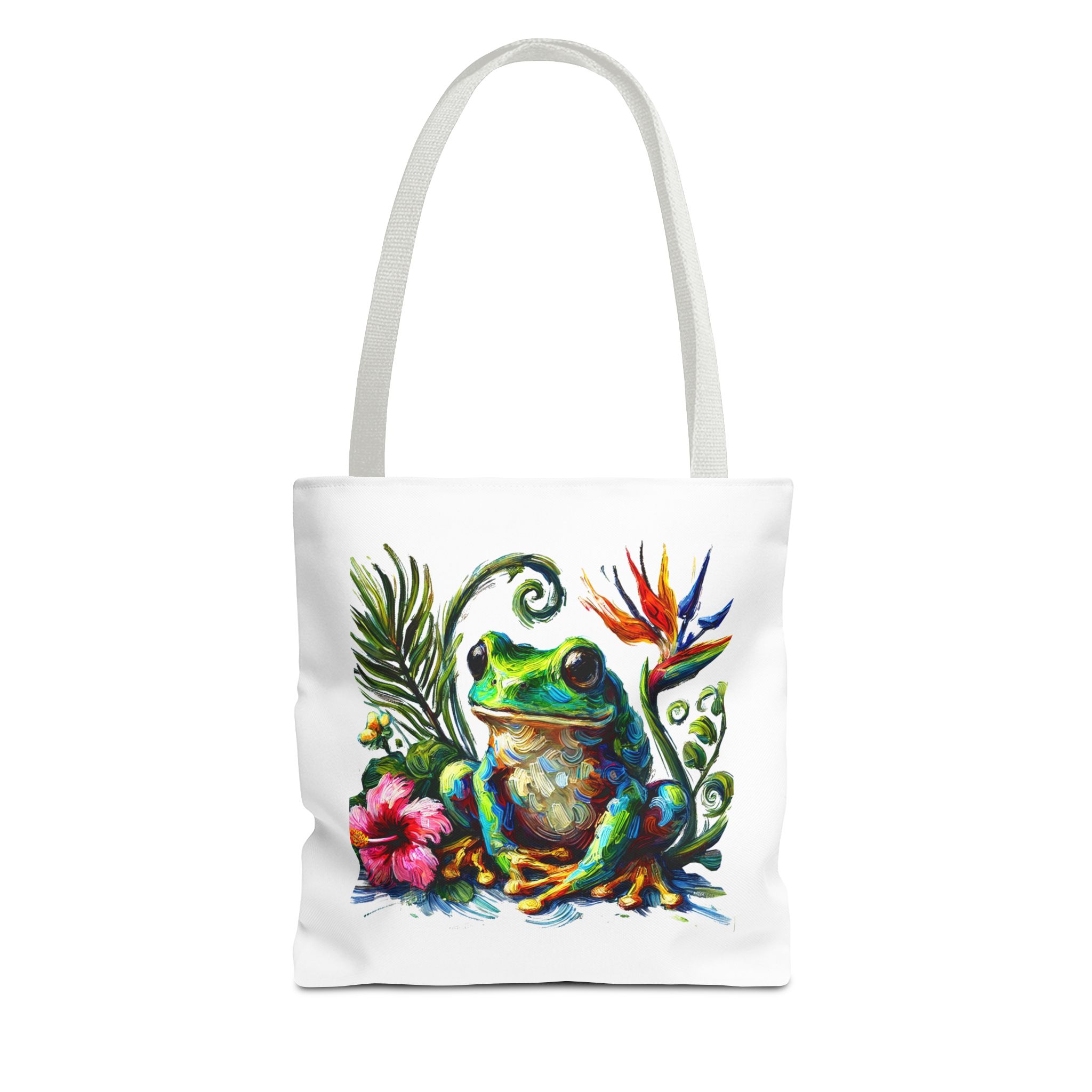 Canvas Tote bag jungle nature Bag boho clothing gift frog tropical visuals purse Handbag cool shoulder bag retro – Image 13