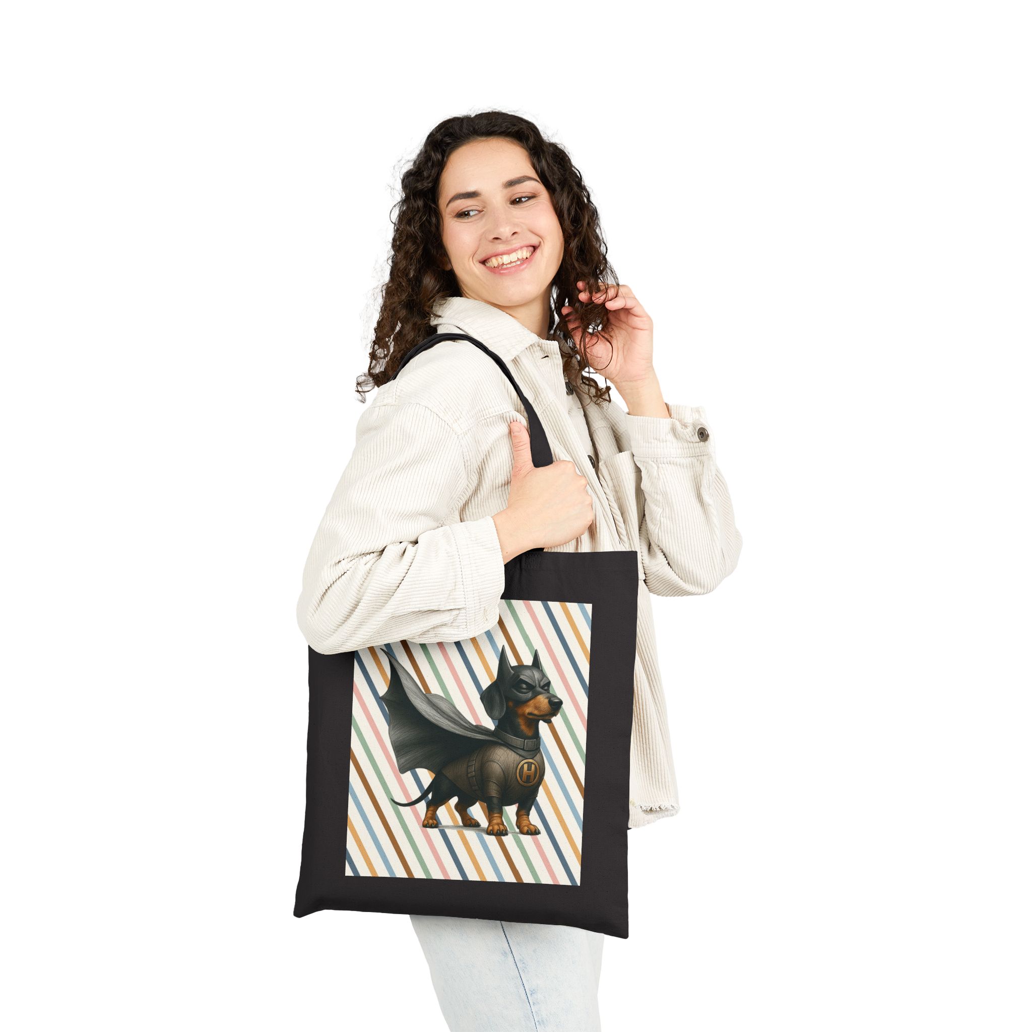 Superhero tote bag Superhero Dog canvas tote bag pet ethical purse puppy shoulder bag dog cool print – Image 7